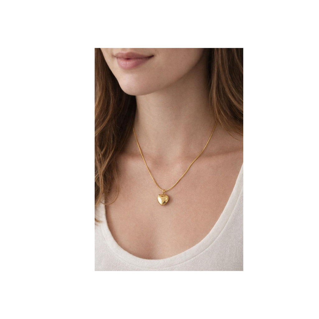 Golden Love Heart Necklace