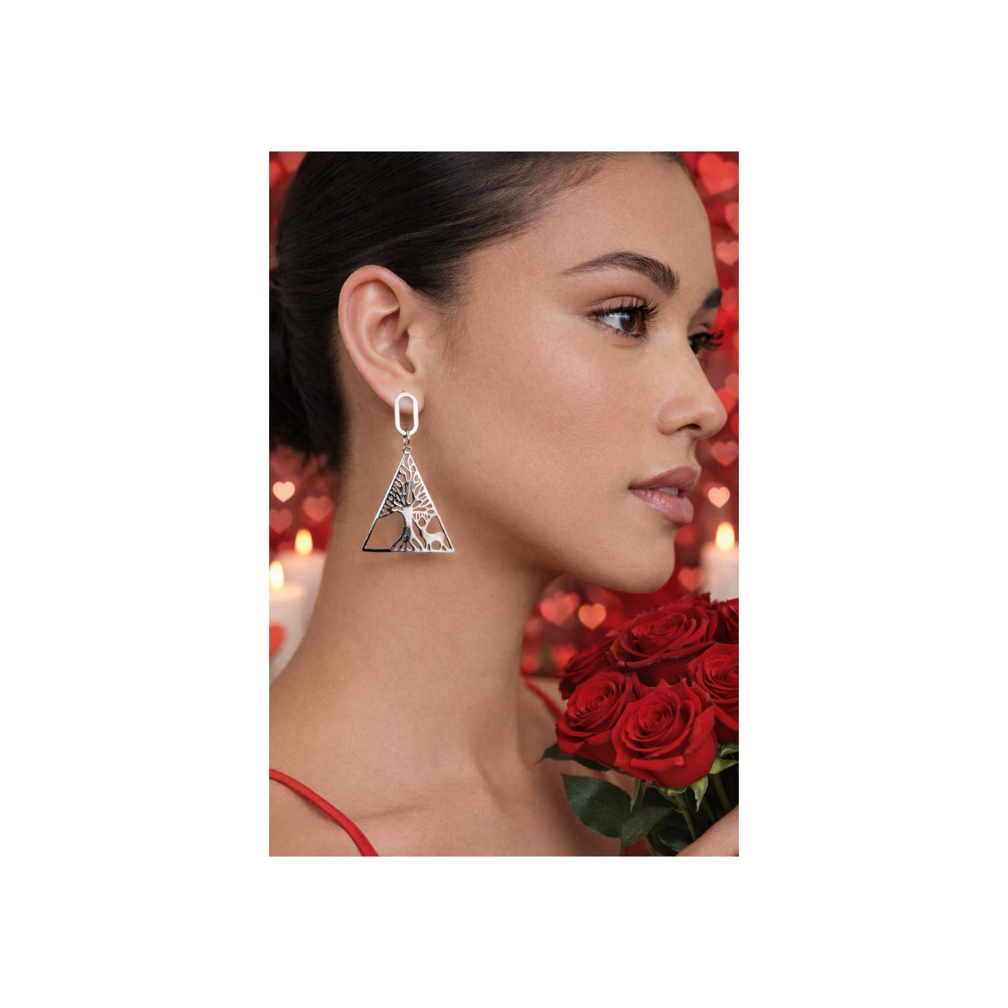 ✨ Tree of Edge Triangle Drop Earrings | Anti-Tarnish 316L SS ✨