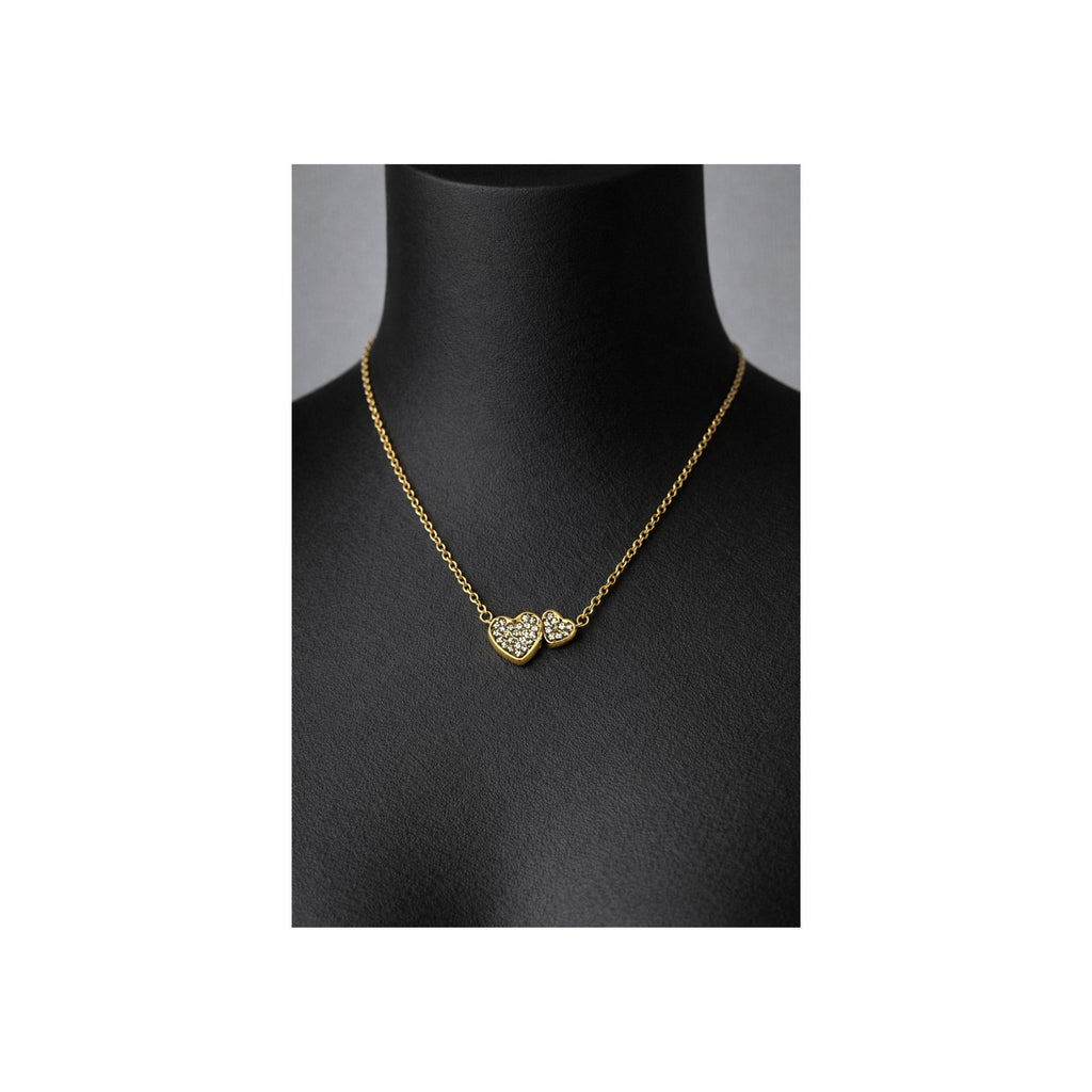 Duo Heart Sparkle Necklace