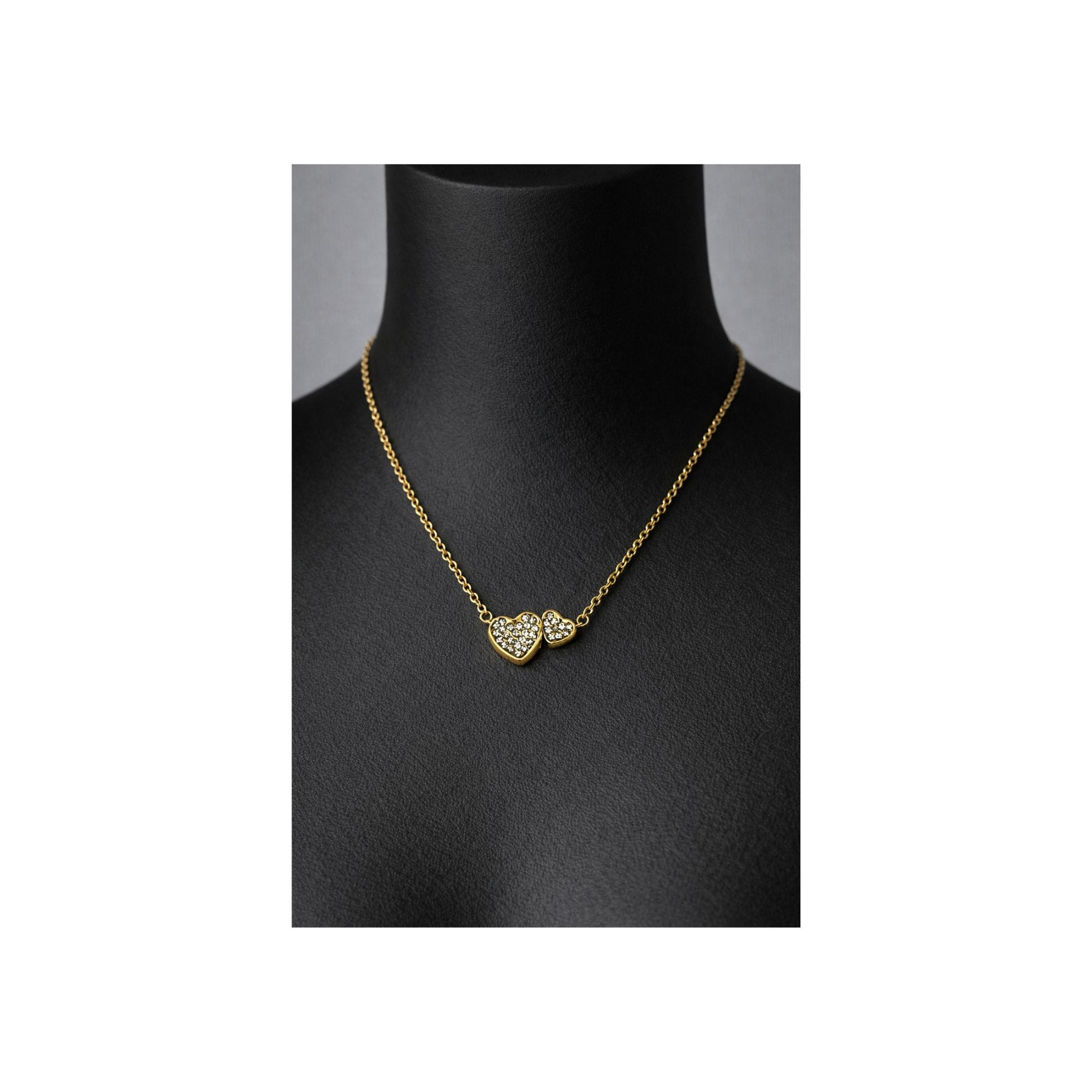 Duo Heart Sparkle Necklace