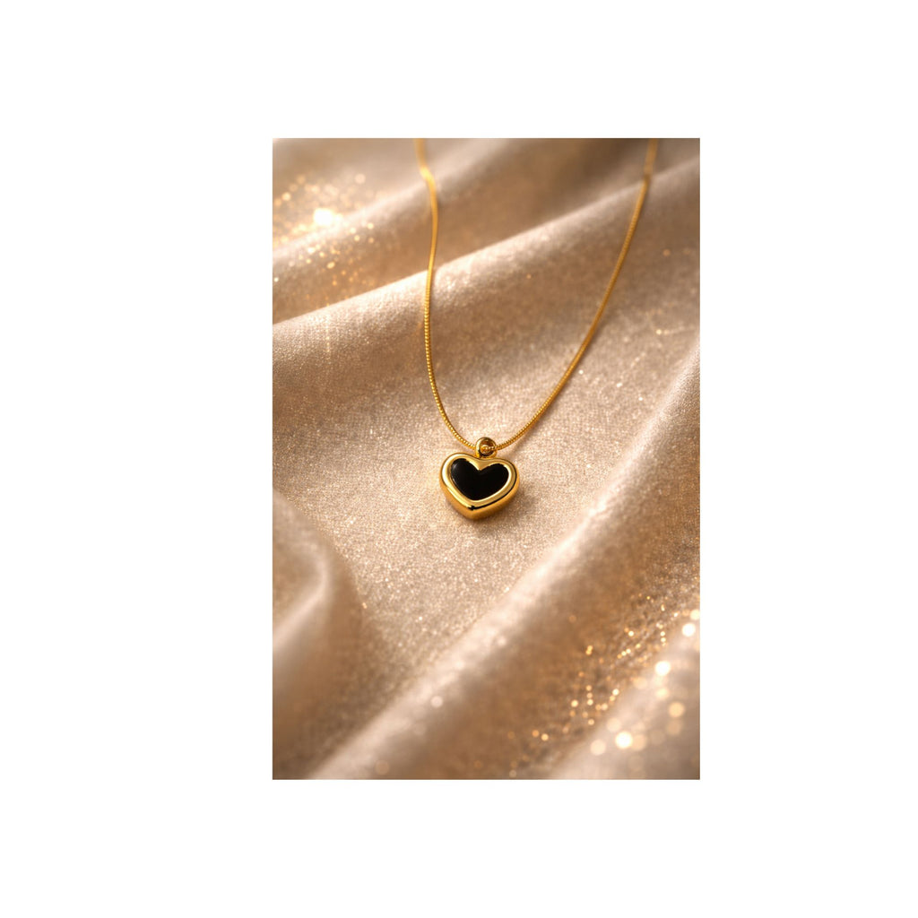 Midnight Heart Glow Necklace