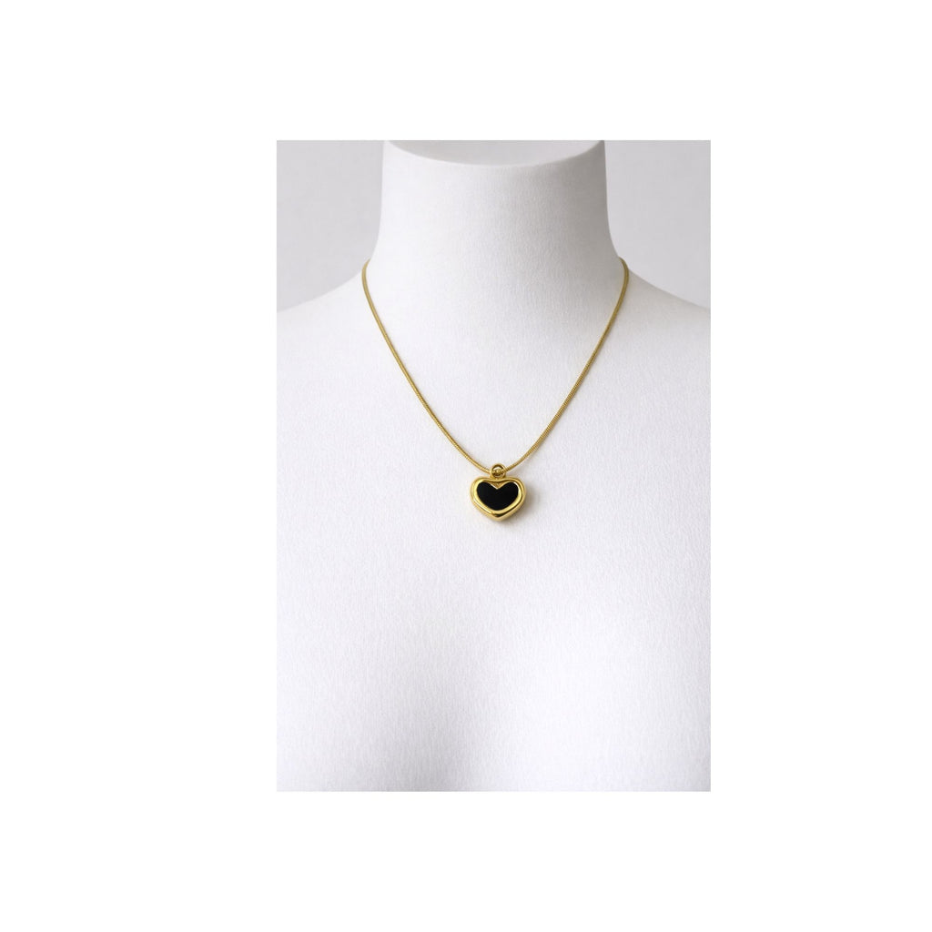 Midnight Heart Glow Necklace