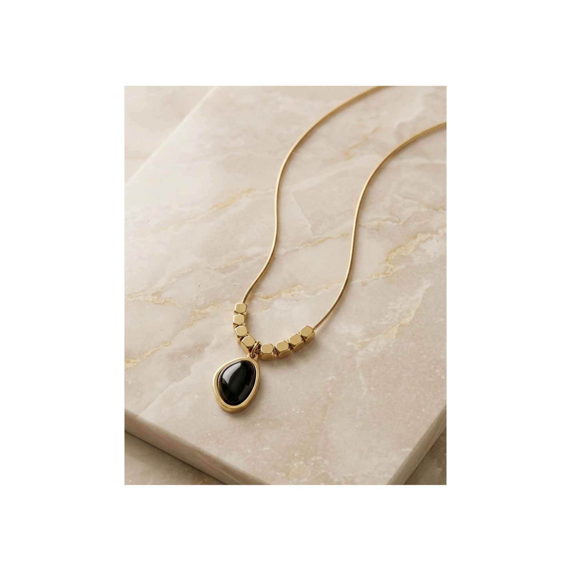 Aura Collection – Noir Aura Pendant Necklace