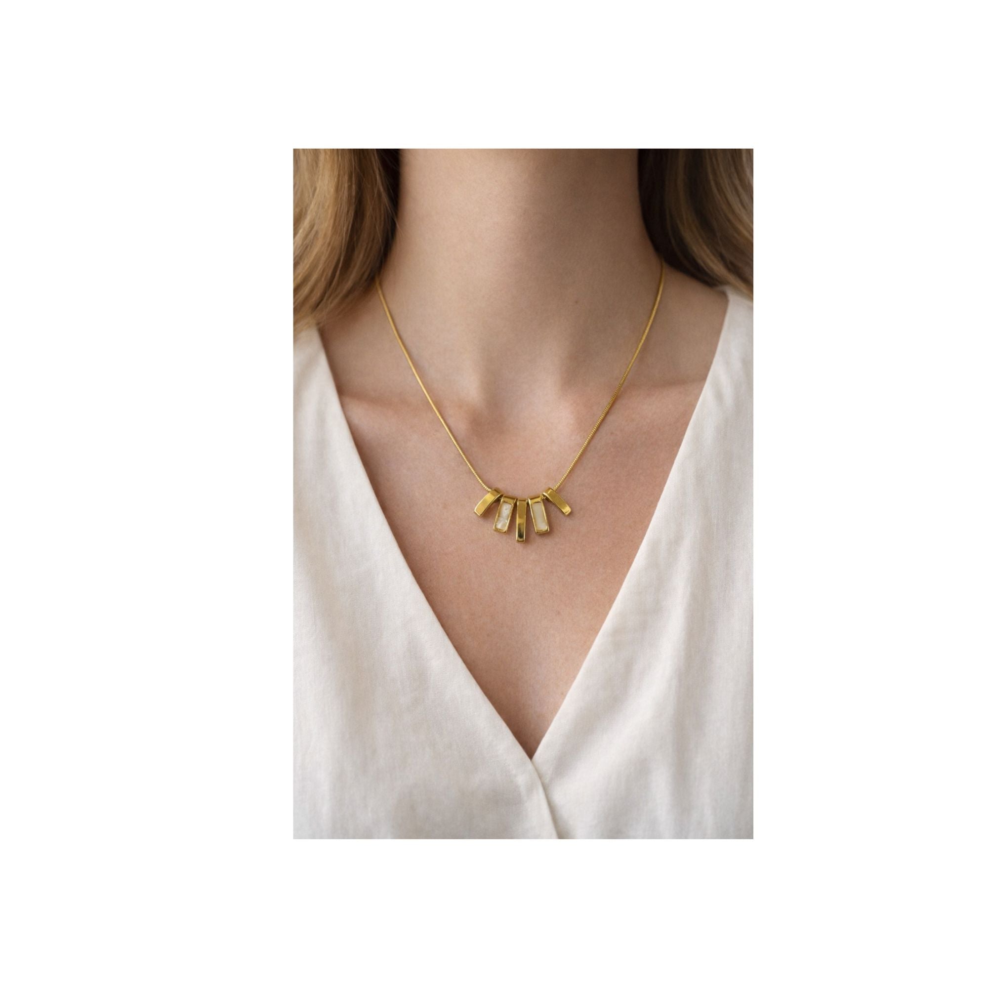 Radiant Fan Necklace