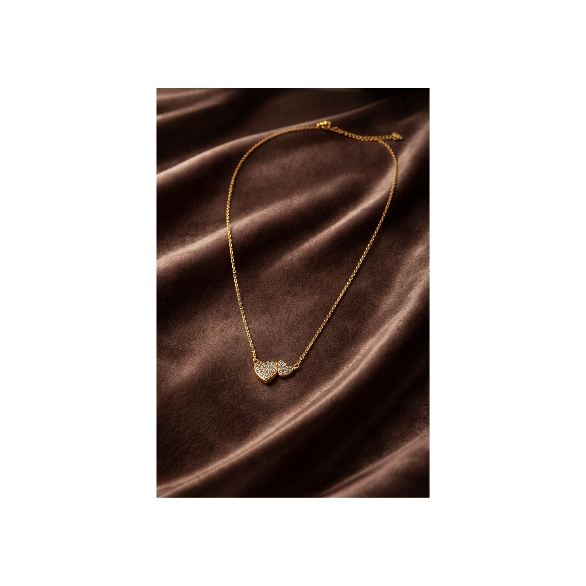 Duo Heart Sparkle Necklace