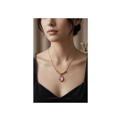 Aura Collection – Blush Aura Pendant Necklace