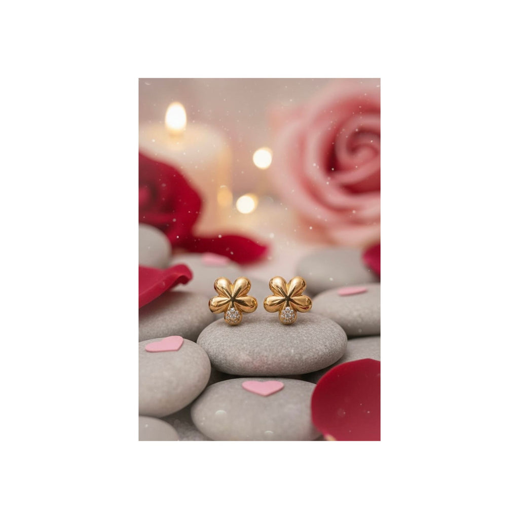 Golden Bloom Stud Earrings-— Anti-Tarnish 316L Stainless Steel 🌼✨