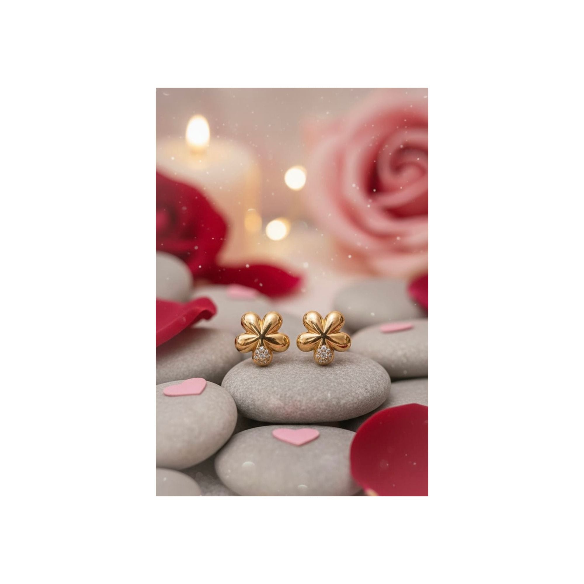 Golden Bloom Stud Earrings-— Anti-Tarnish 316L Stainless Steel 🌼✨