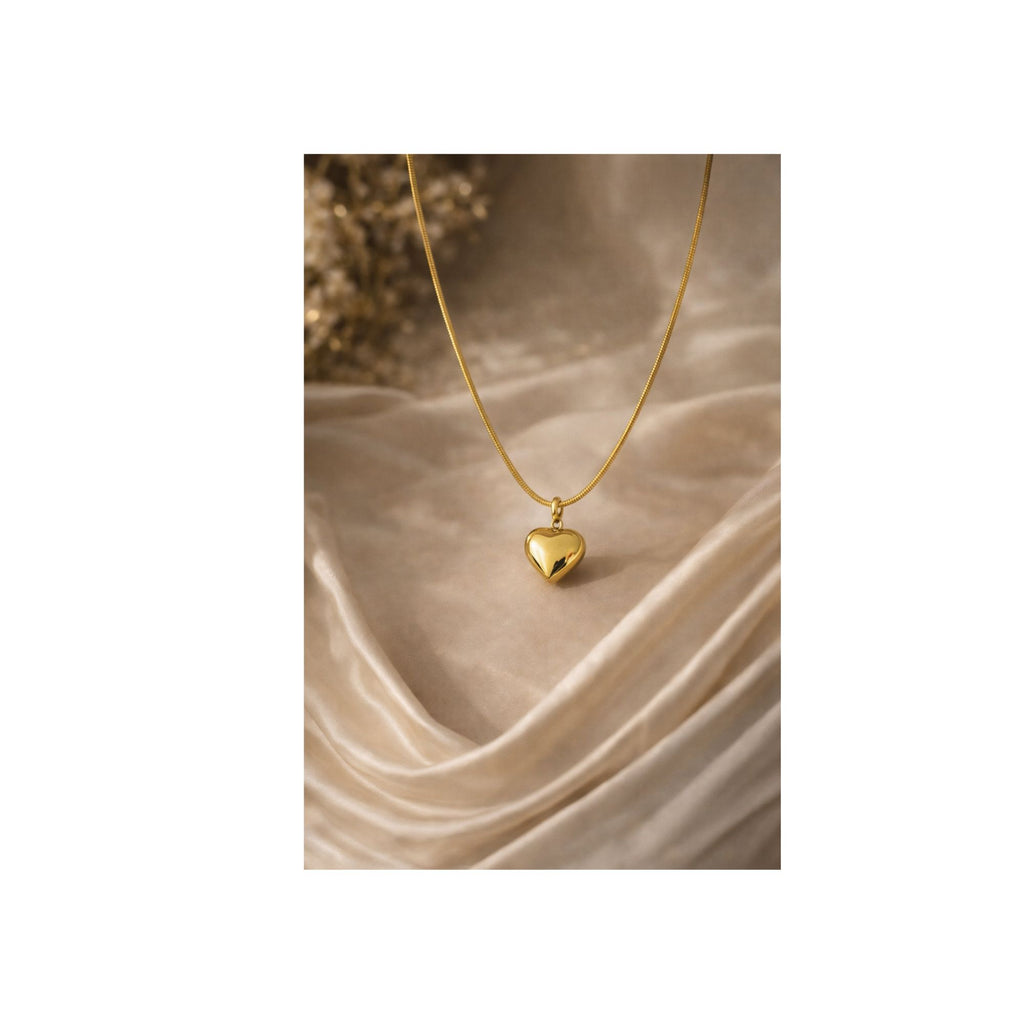 Golden Love Heart Necklace