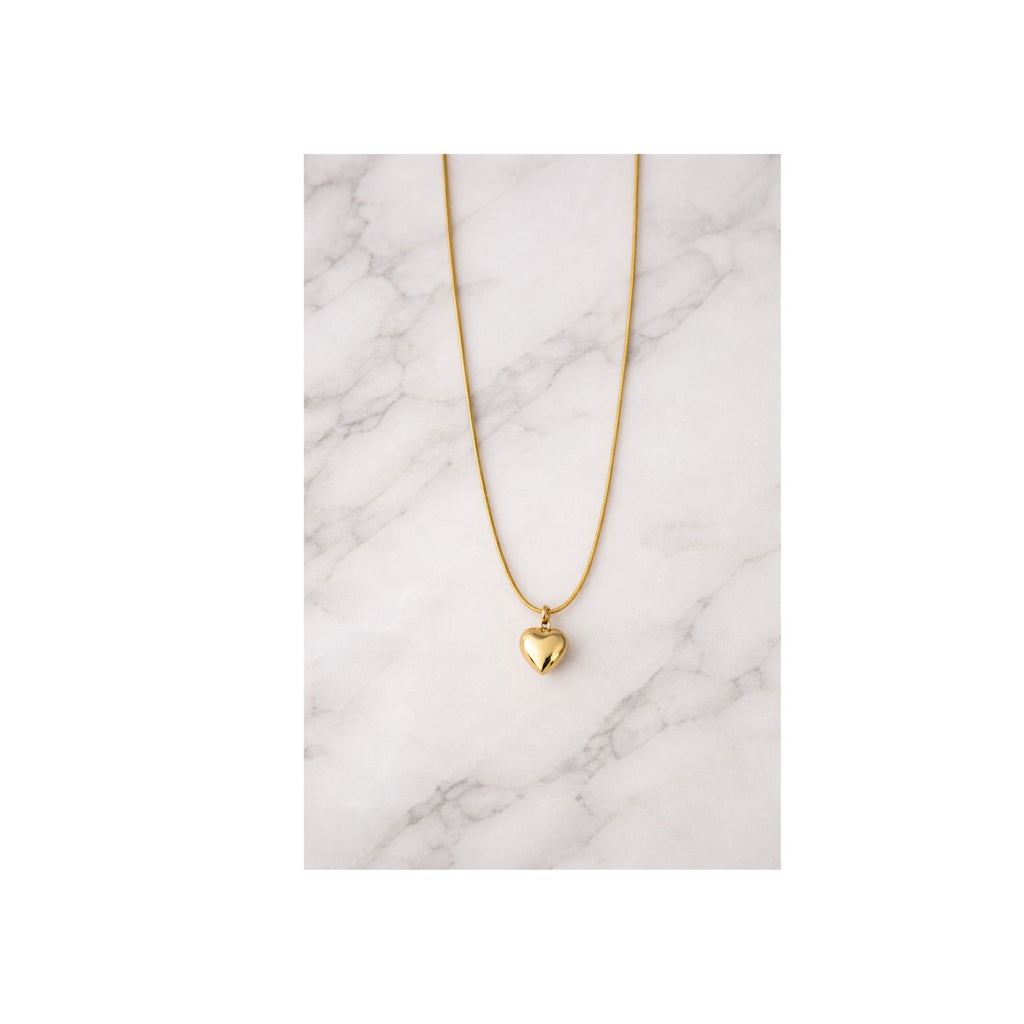 Golden Love Heart Necklace