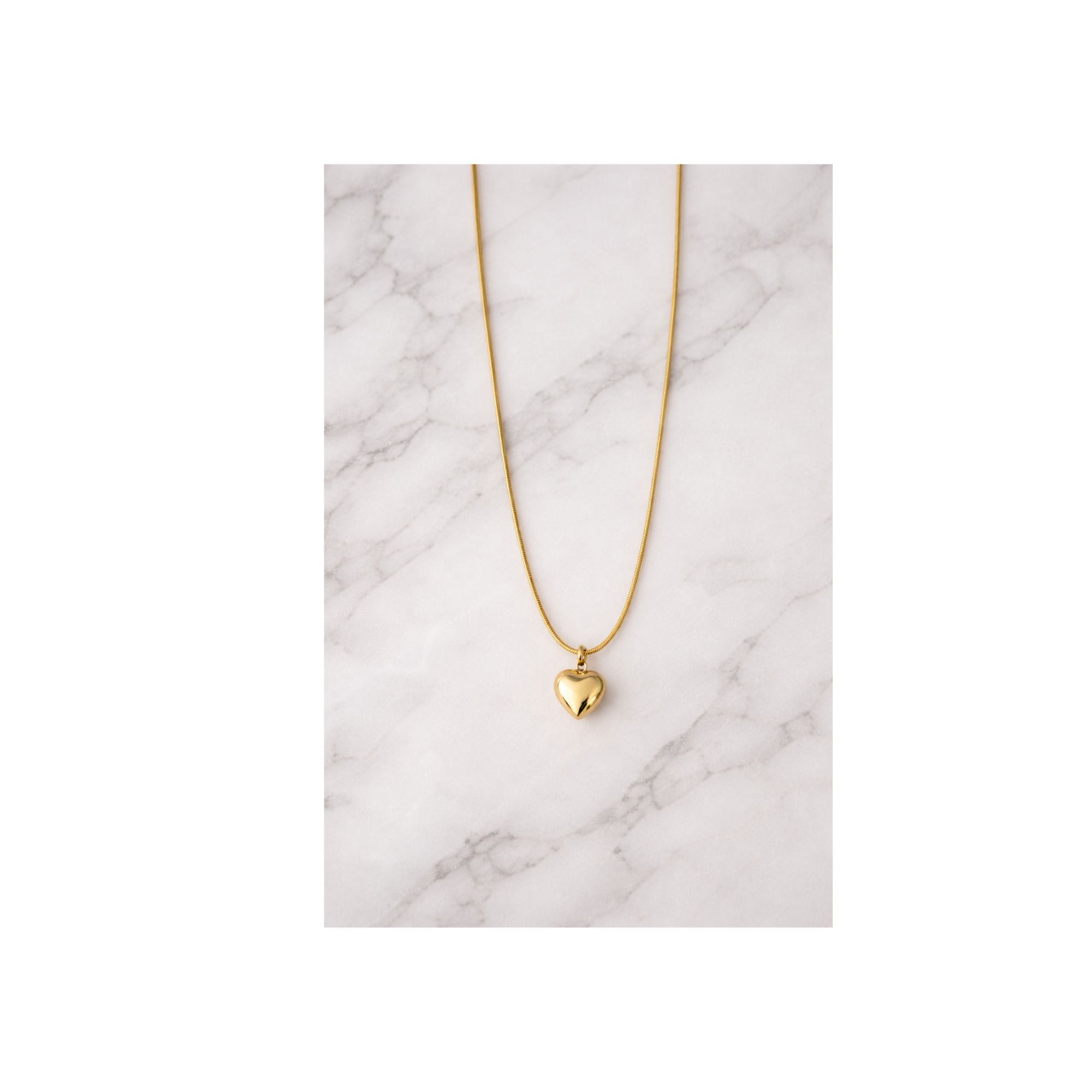 Golden Love Heart Necklace