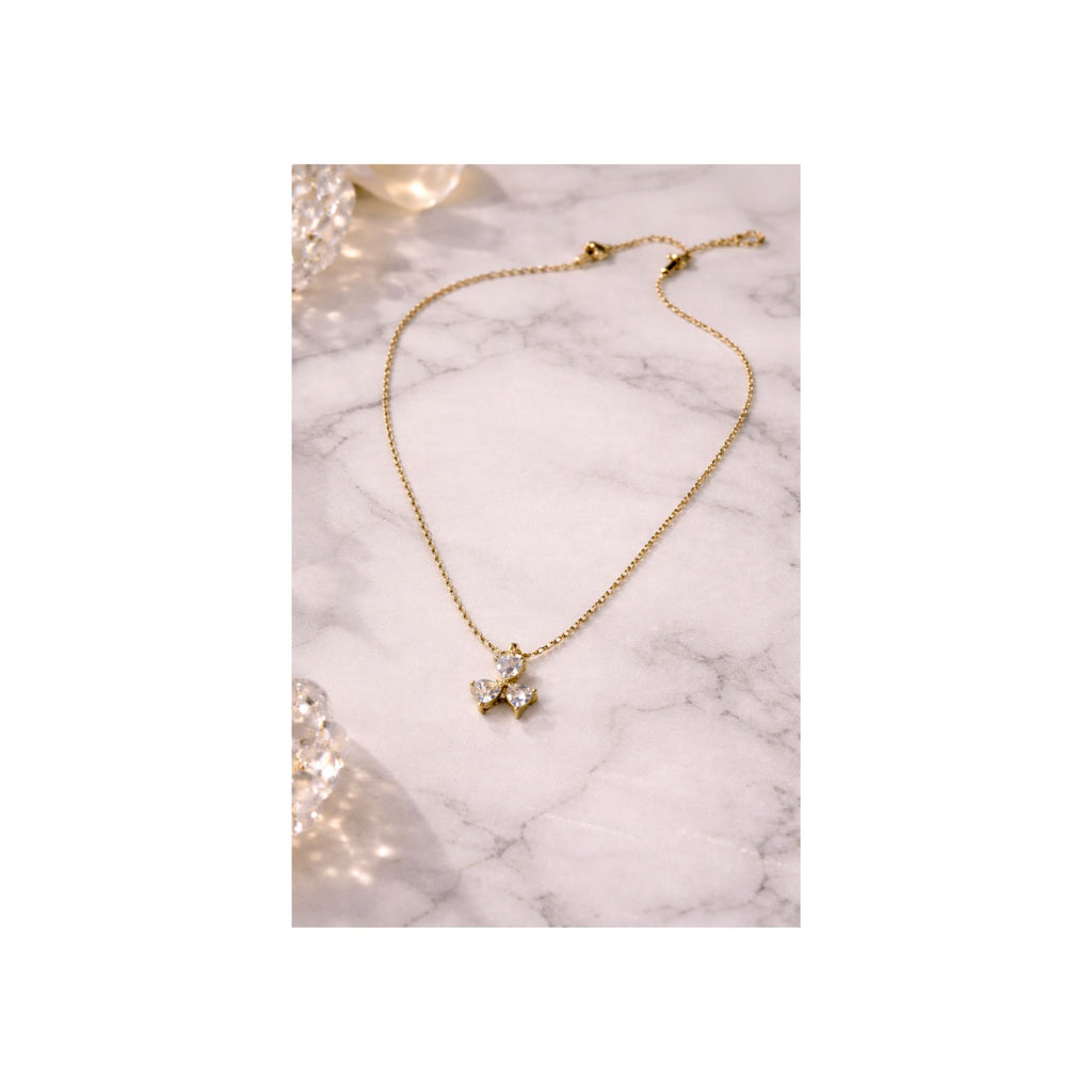 Crystal Blossom Pendant Necklace