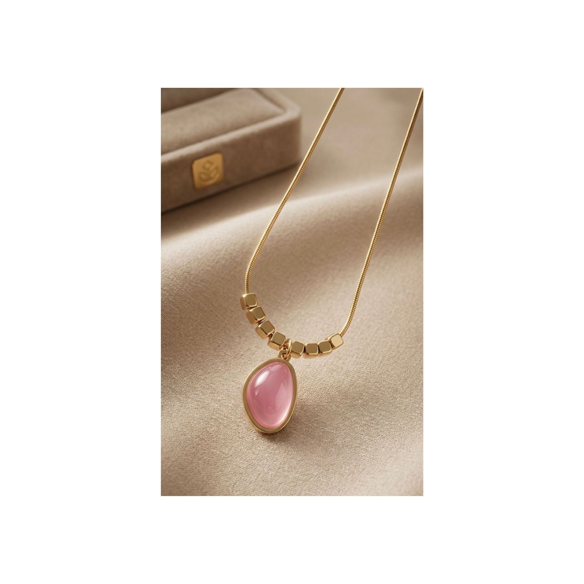 Aura Collection – Blush Aura Pendant Necklace