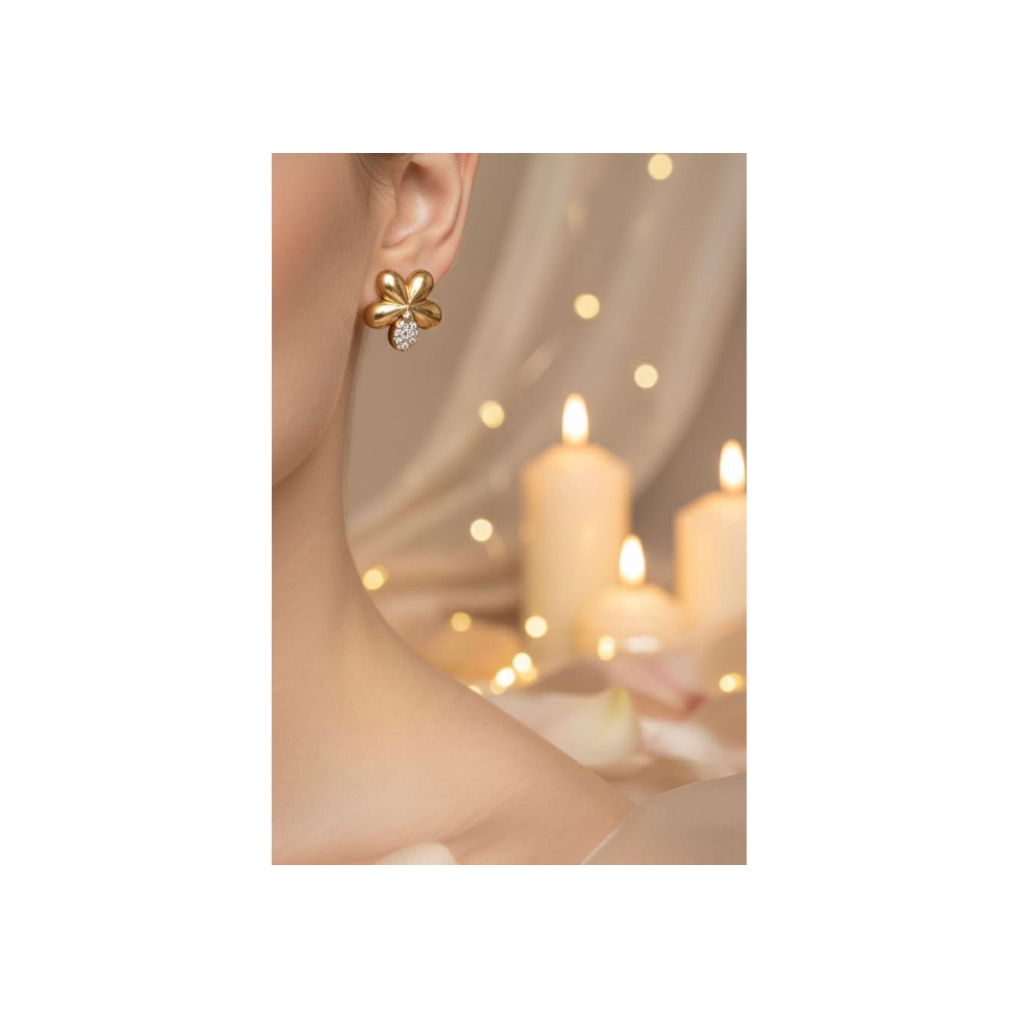 Golden Bloom Stud Earrings-— Anti-Tarnish 316L Stainless Steel 🌼✨