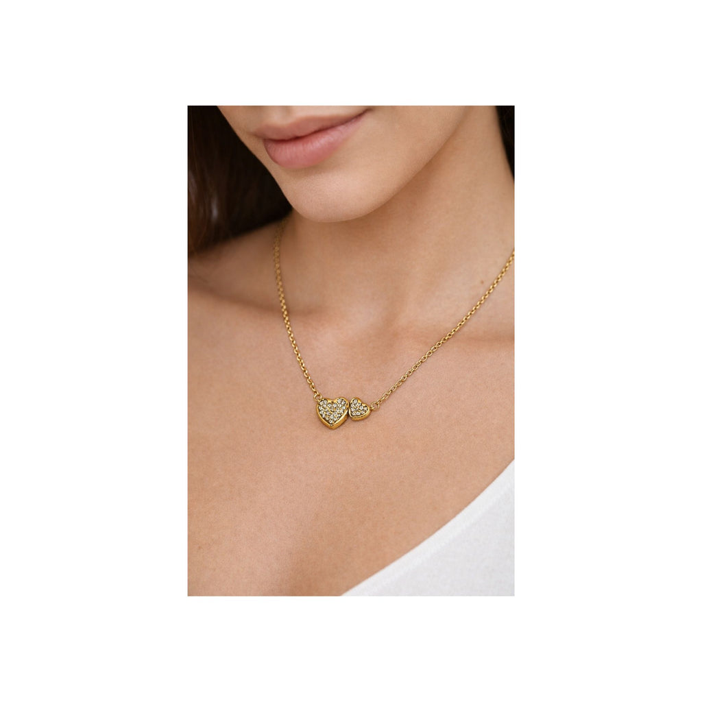Duo Heart Sparkle Necklace