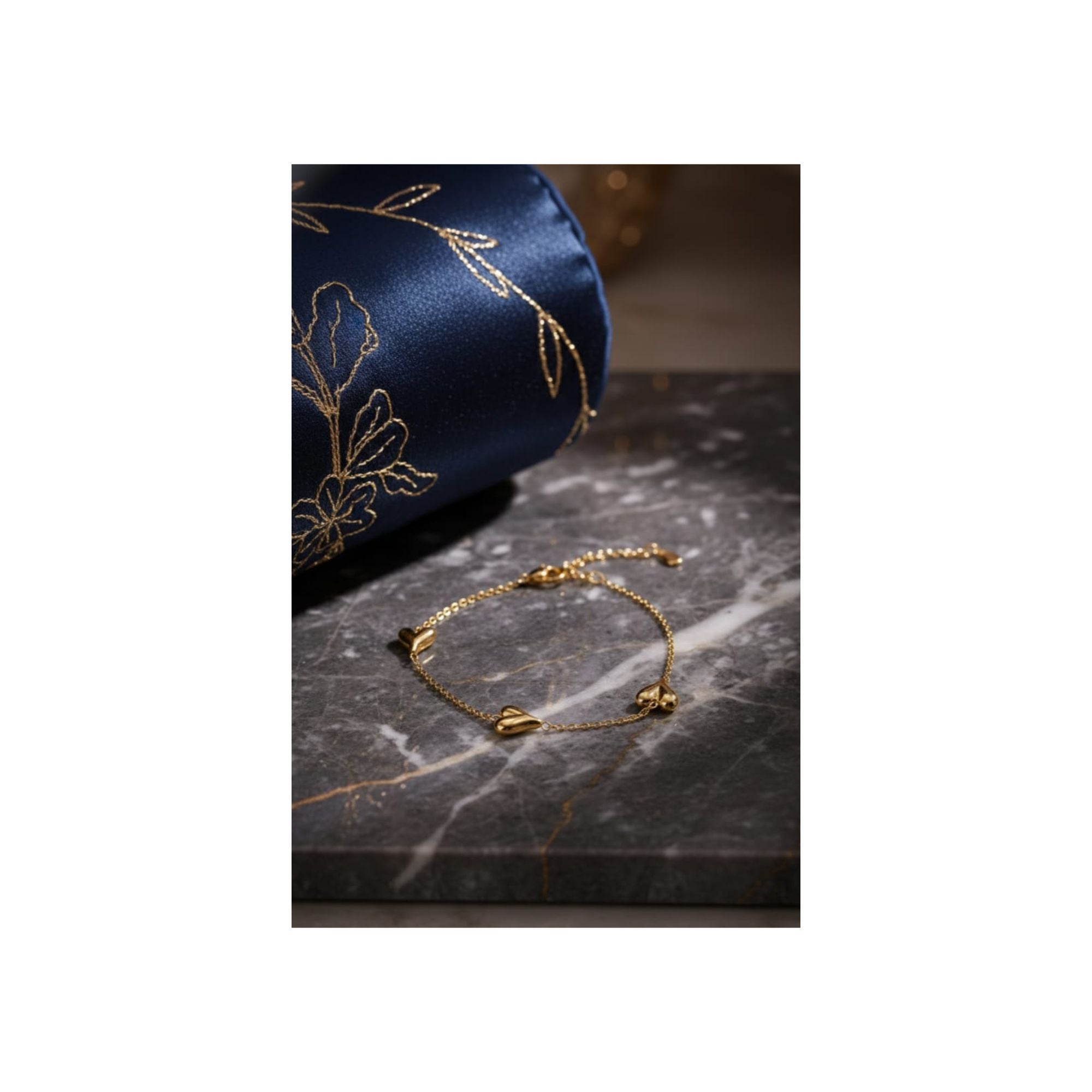 💛 Gold Heart Anti-Tarnish Chain Bracelet 💛