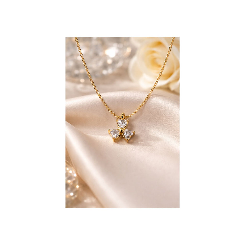 Crystal Blossom Pendant Necklace