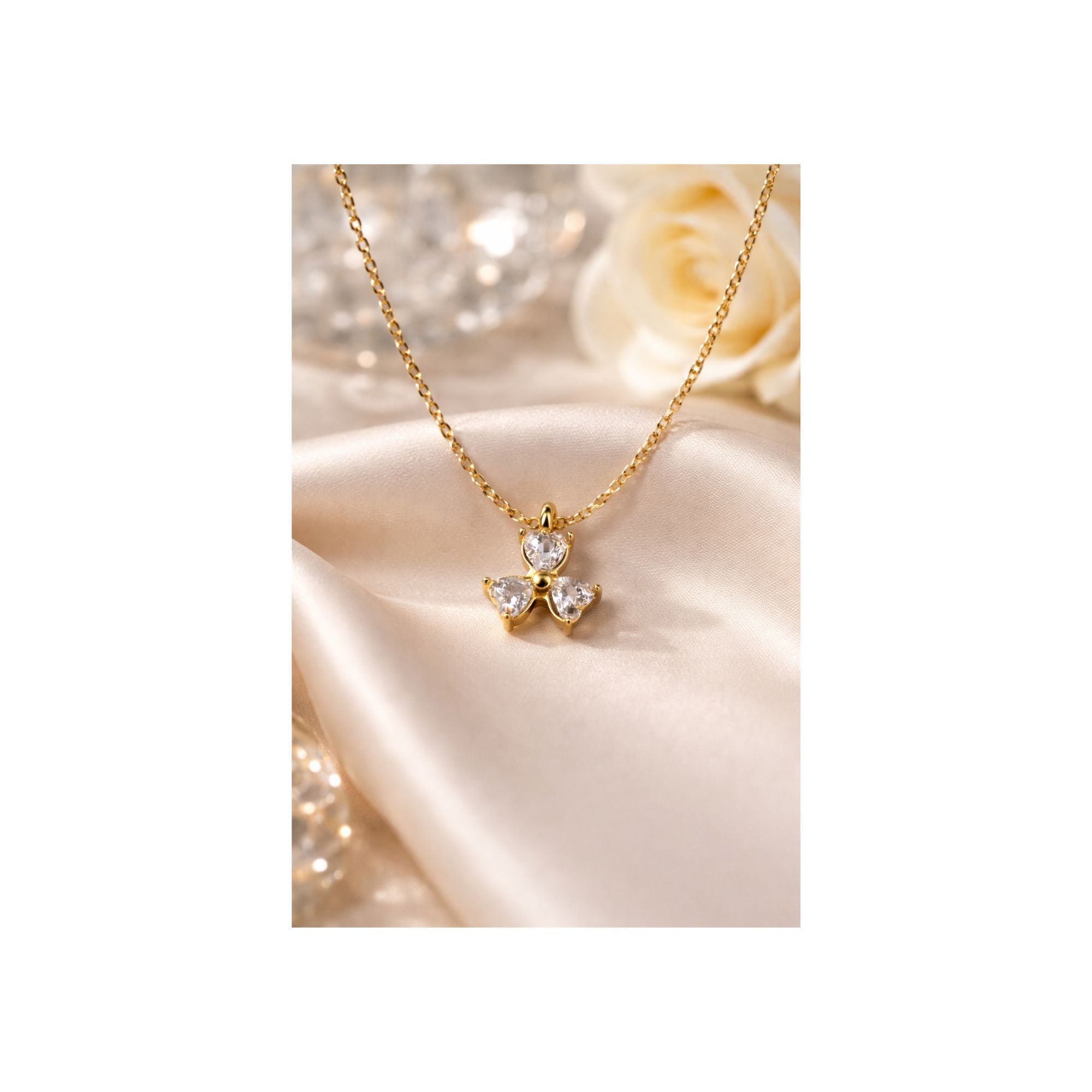Crystal Blossom Pendant Necklace