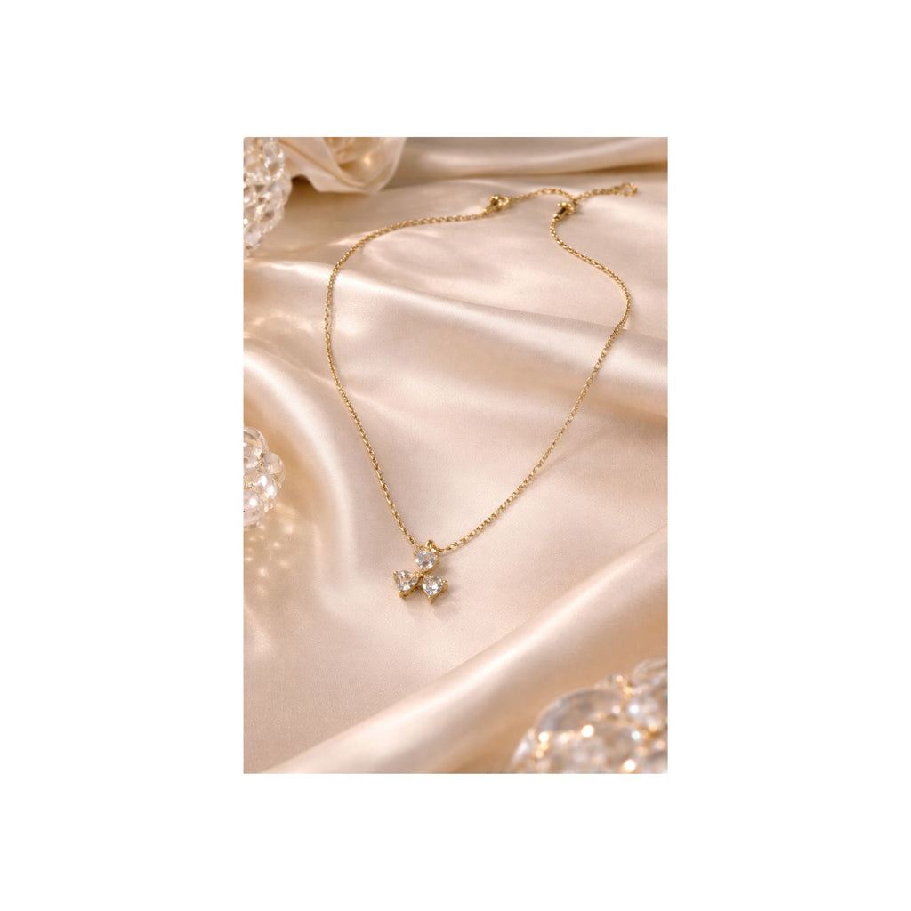 Crystal Blossom Pendant Necklace