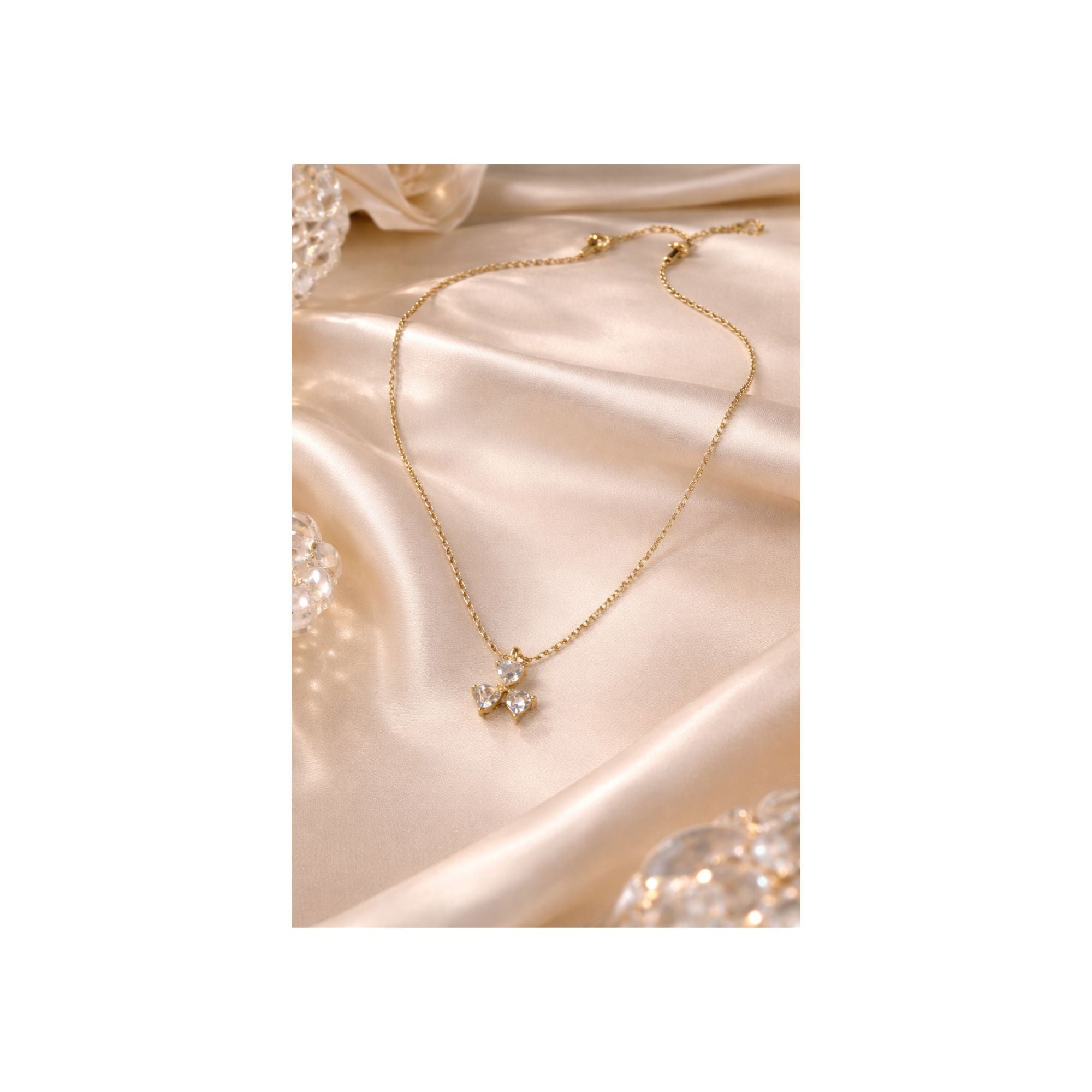 Crystal Blossom Pendant Necklace