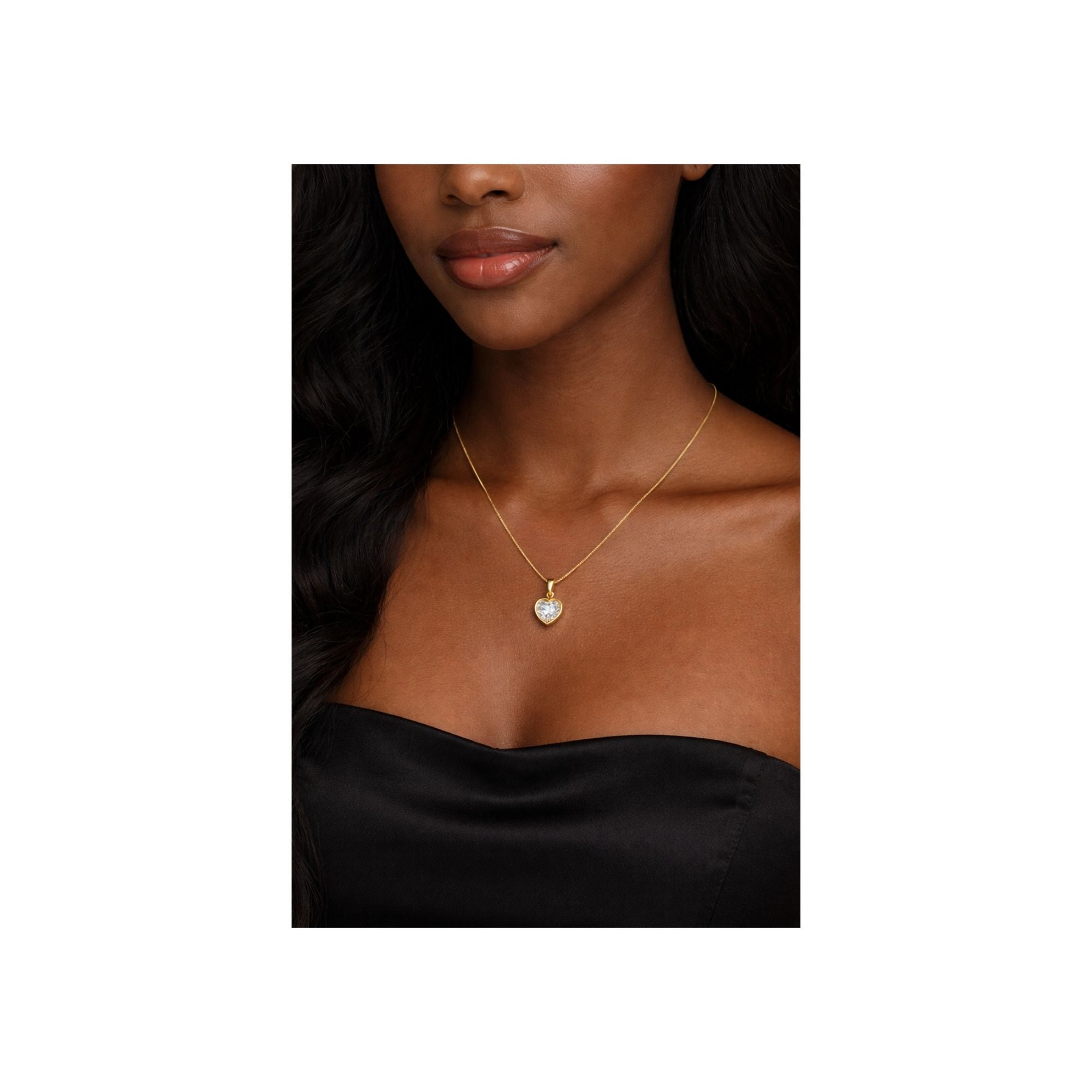 Iced Heart Pendant Necklace – Cute, Classy & Trendy 💎✨