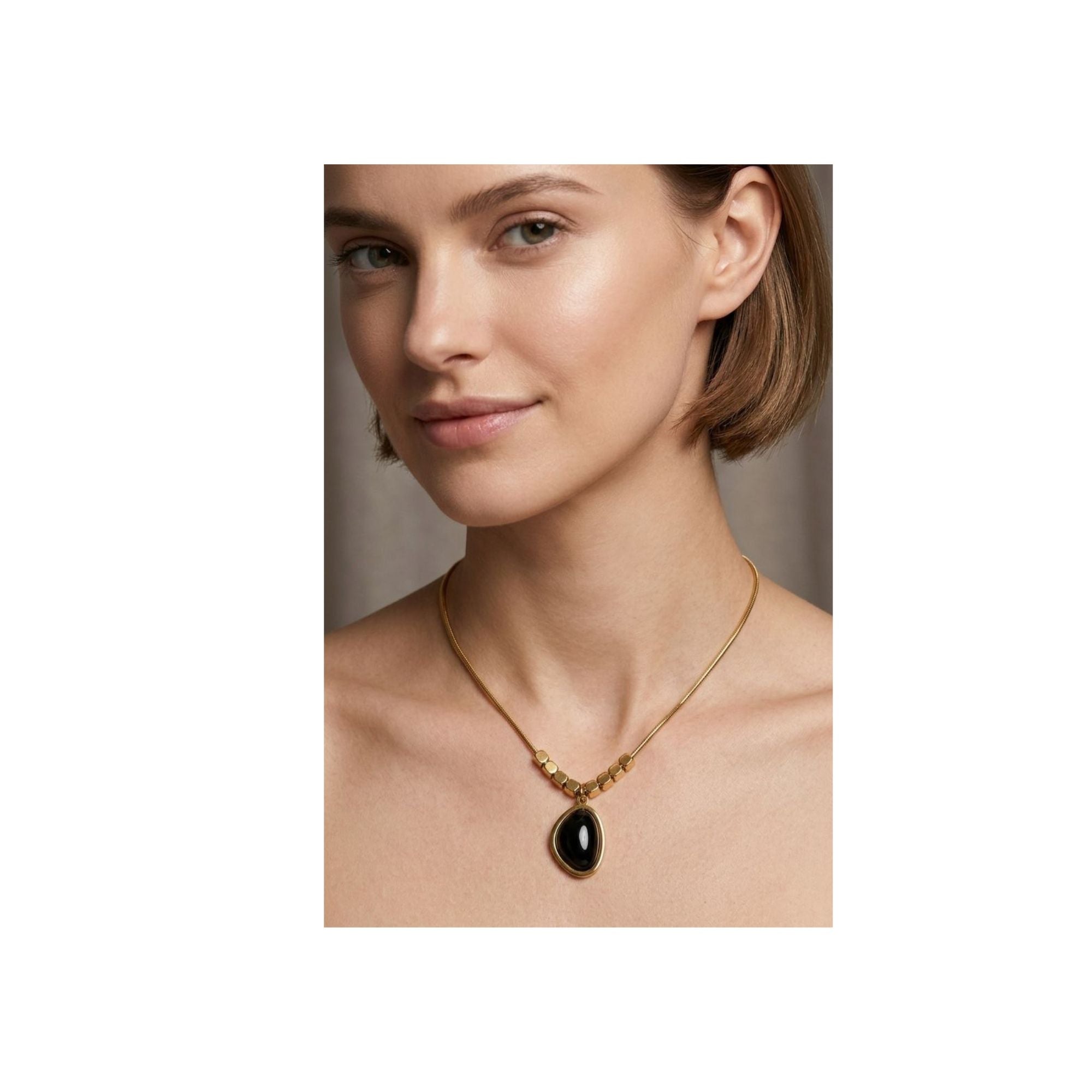 Aura Collection – Noir Aura Pendant Necklace