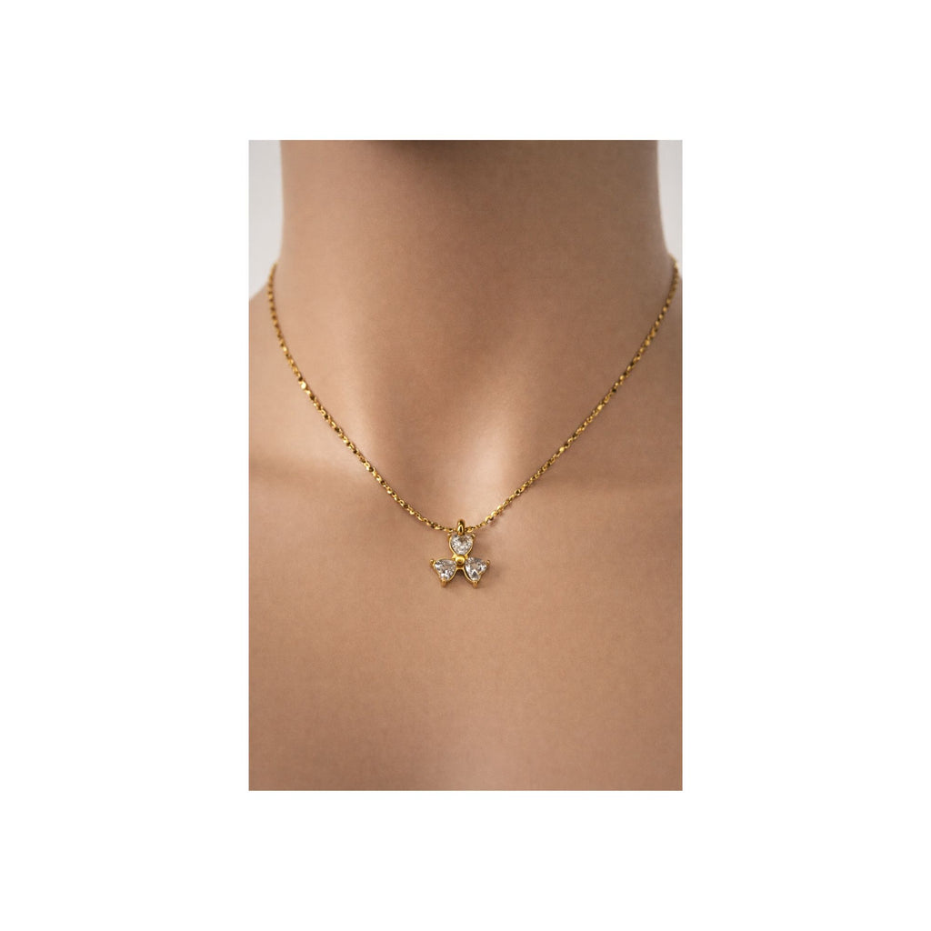 Crystal Blossom Pendant Necklace