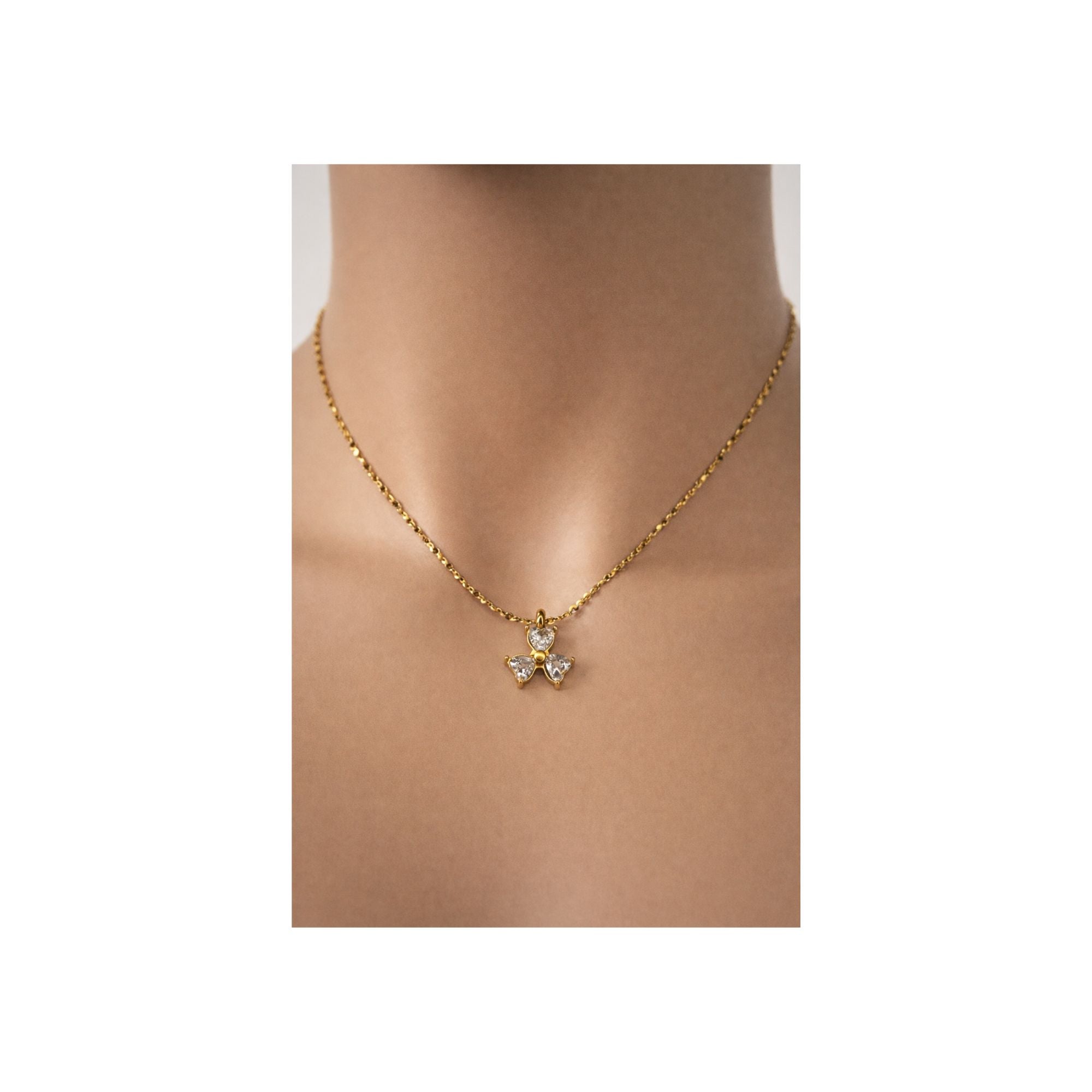 Crystal Blossom Pendant Necklace