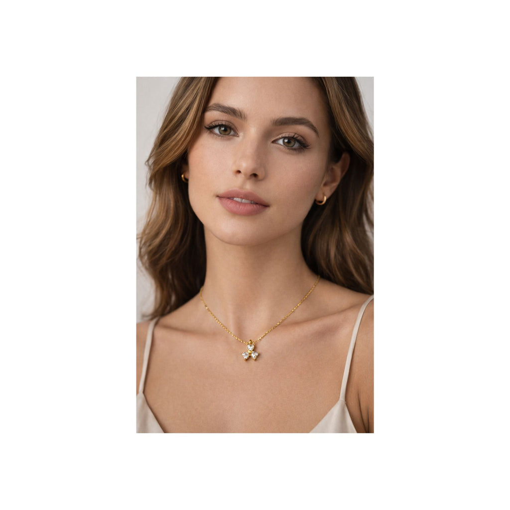 Crystal Blossom Pendant Necklace