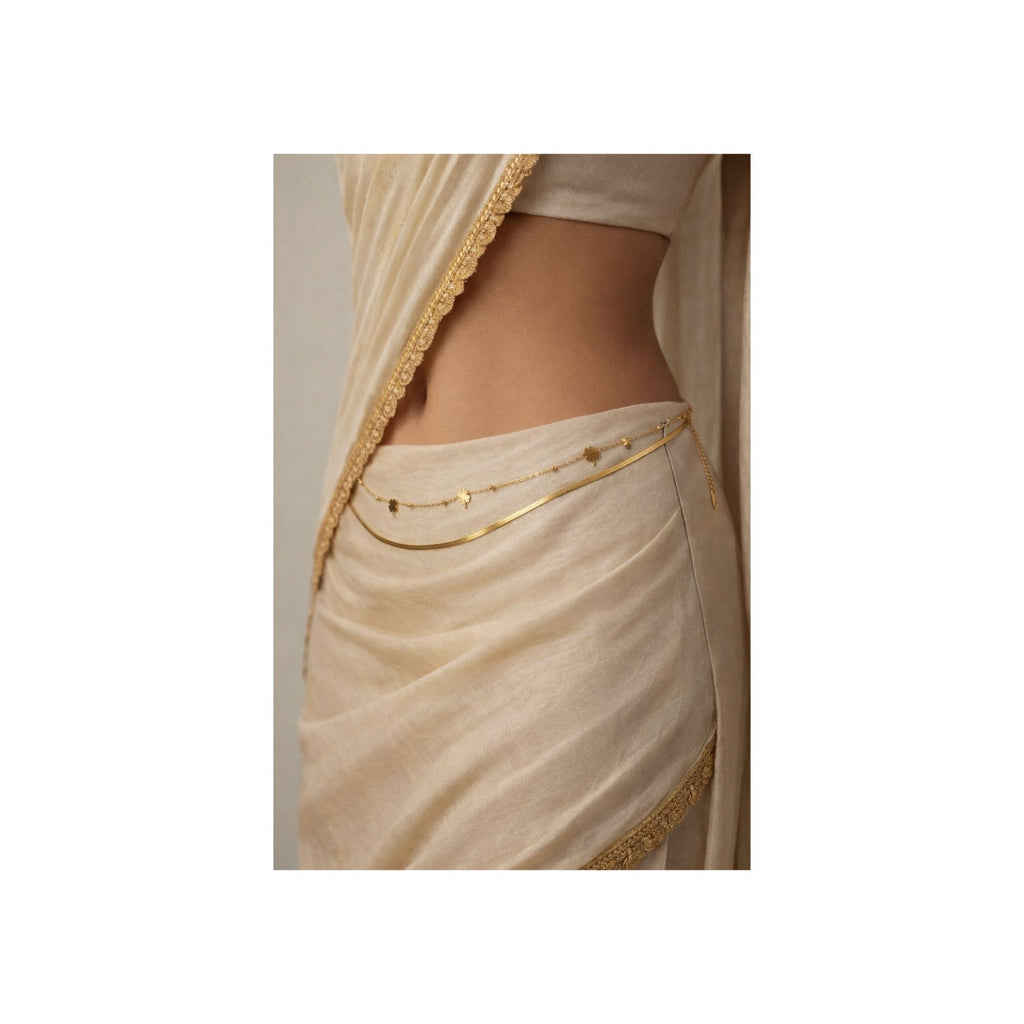 Golden Clover Anti-Tarnish Hip Chain — That Girl Energy ✨