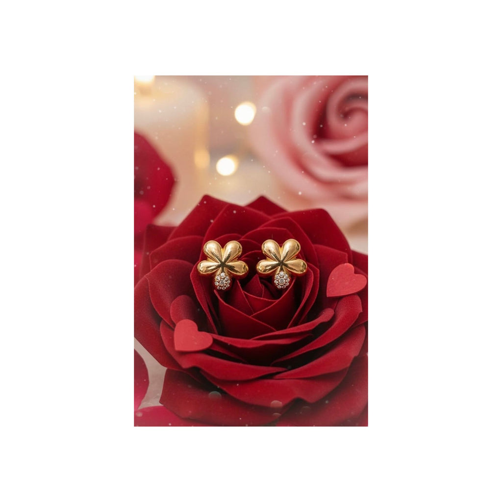 Golden Bloom Stud Earrings-— Anti-Tarnish 316L Stainless Steel 🌼✨