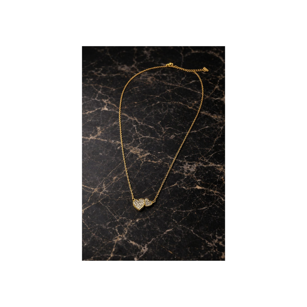 Duo Heart Sparkle Necklace