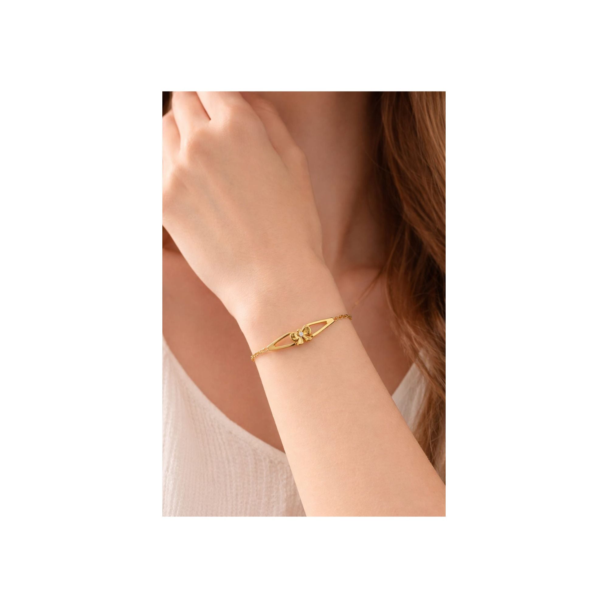 🎀 Golden Bow Anti-Tarnish Bracelet 316L