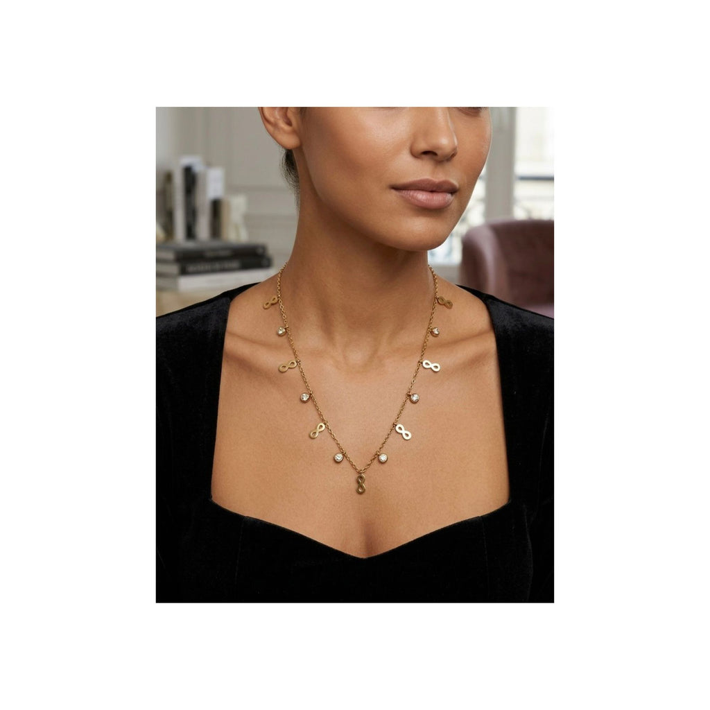 Infinity Spark Charm Necklace