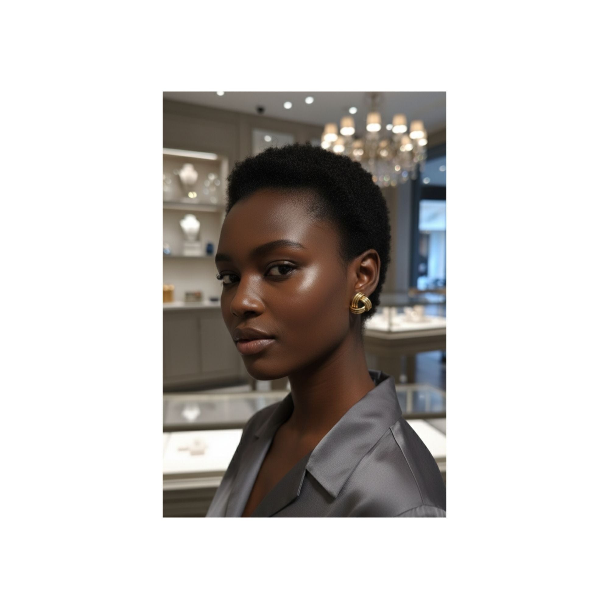 Chunky Gold Knot Hoop Earrings – Anti-Tarnish 316L Stainless Steel