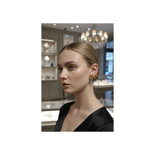 Chunky Gold Knot Hoop Earrings – Anti-Tarnish 316L Stainless Steel