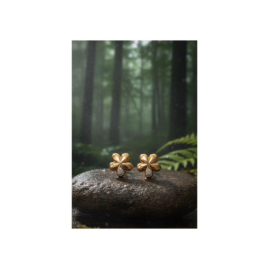 Golden Bloom Stud Earrings-— Anti-Tarnish 316L Stainless Steel 🌼✨