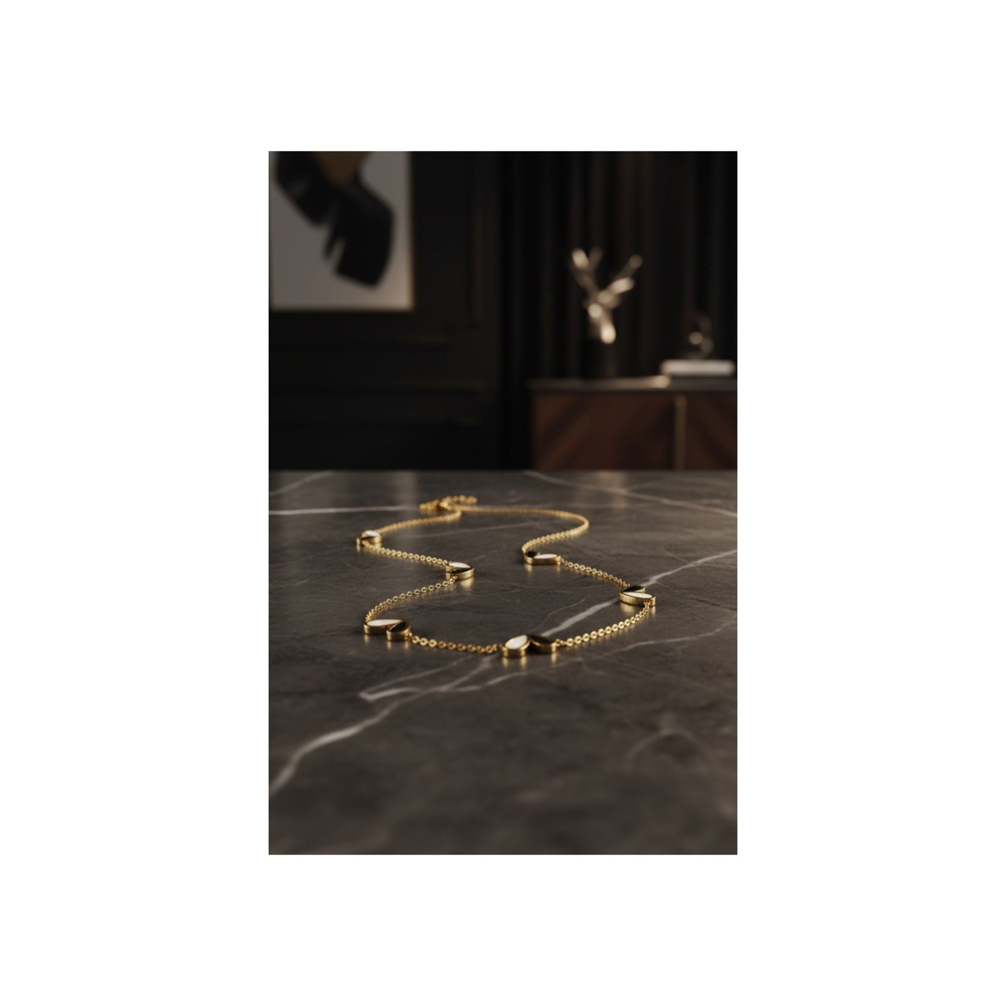 Black & White Mini Heart Necklace – Anti-Tarnish & Trendy 🖤🤍