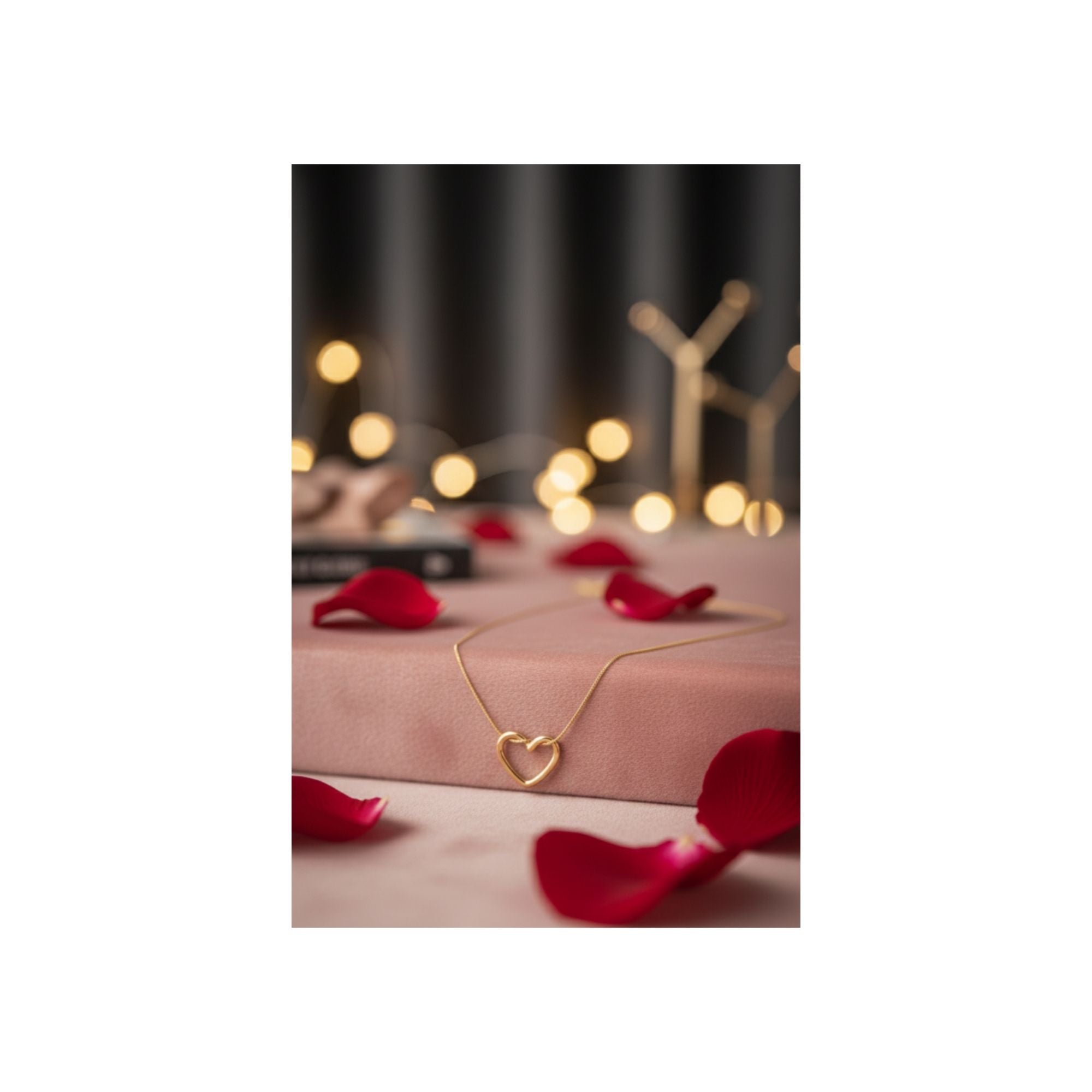 Double Heart Gold Necklace – Minimal & Romantic ✨