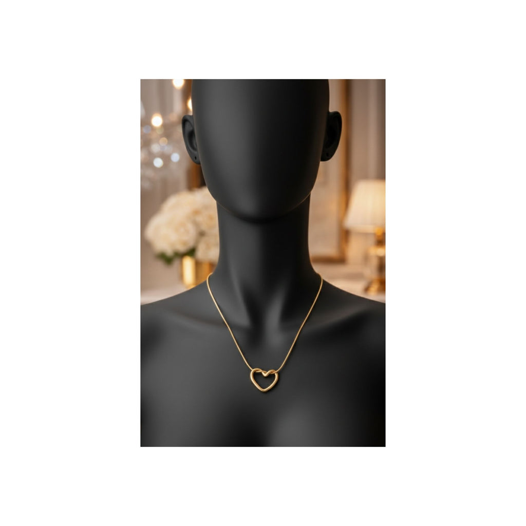 Double Heart Gold Necklace – Minimal & Romantic ✨