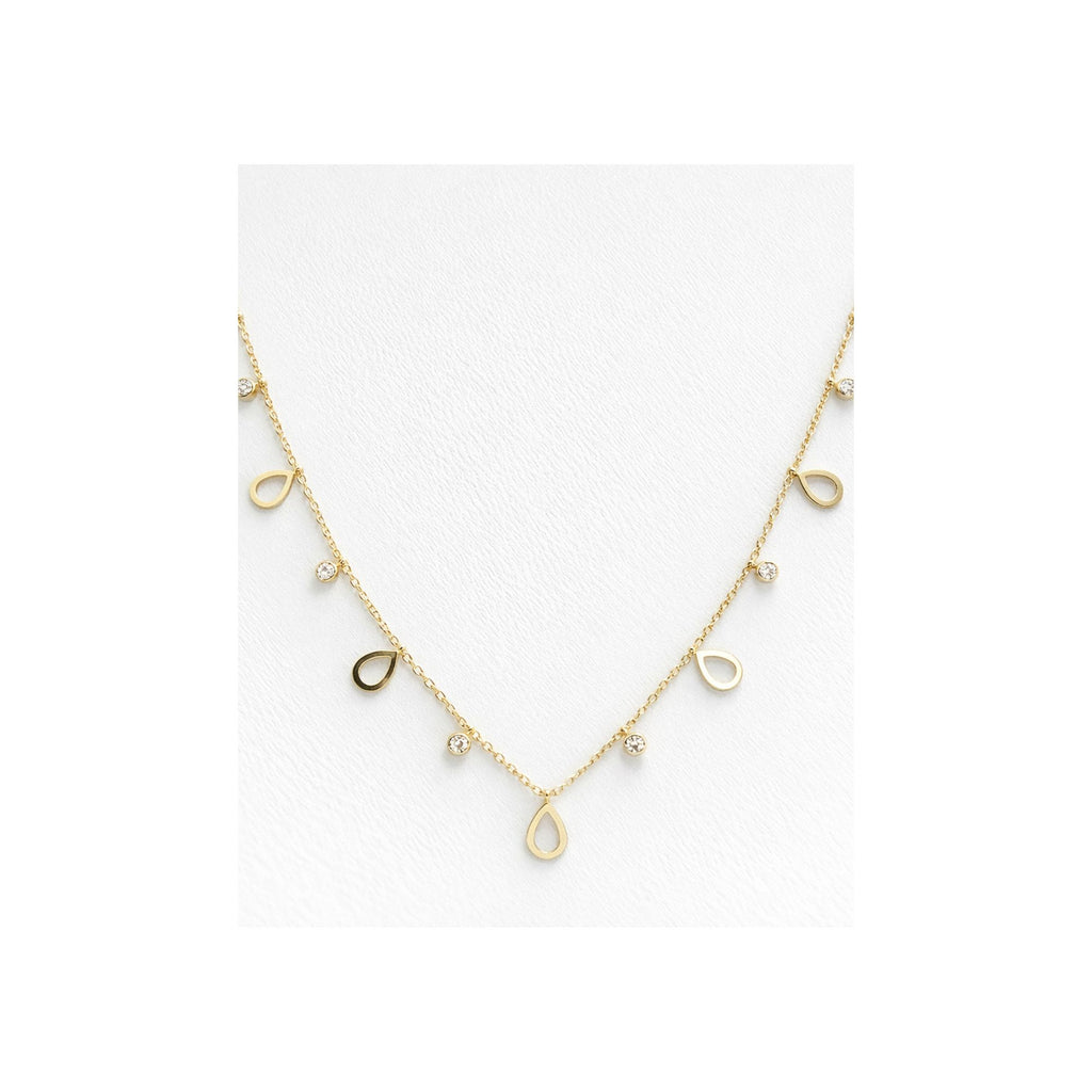 Mini Drop Charm Necklace – Anti-Tarnish, Dainty & Trendy