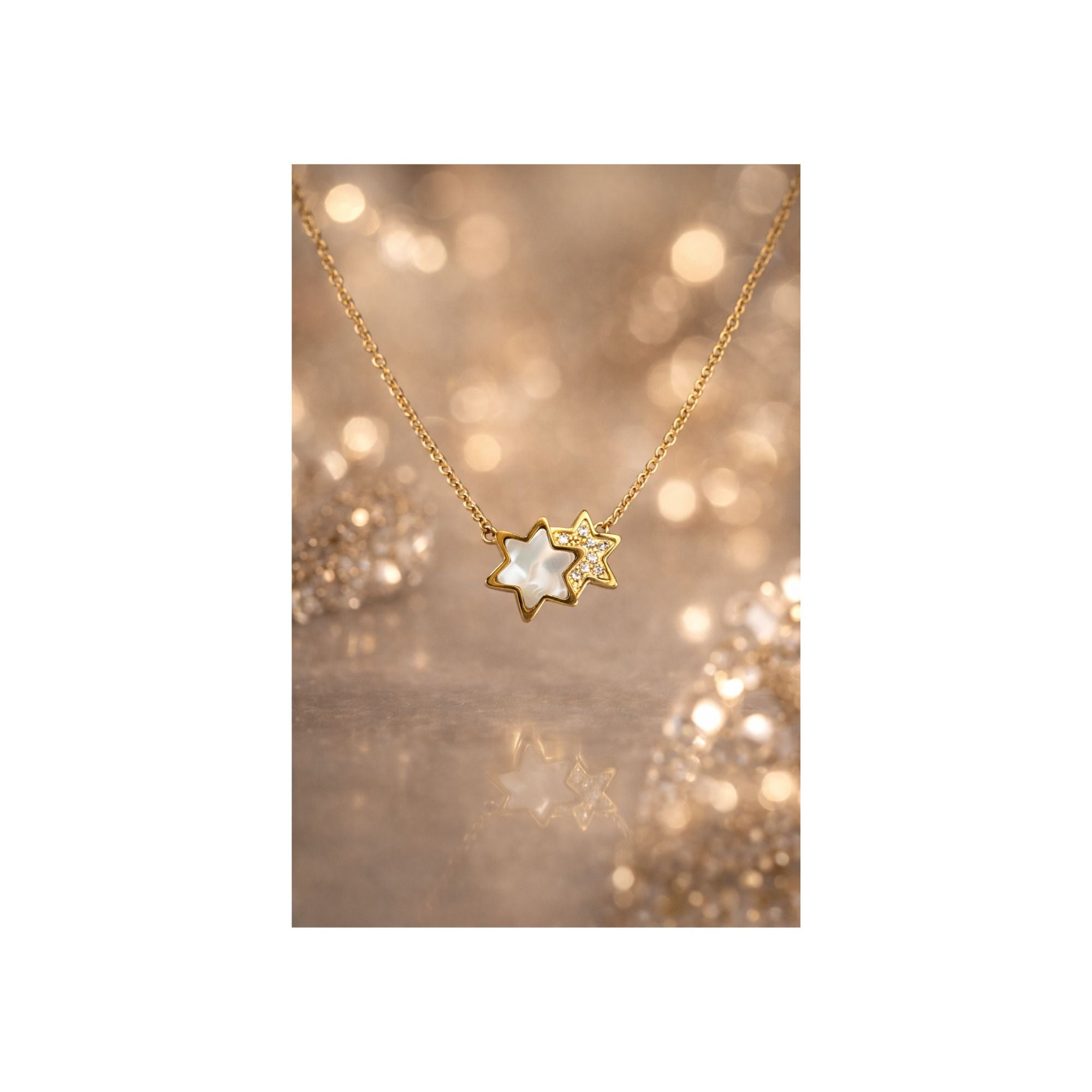 Twin Star Glow Necklace