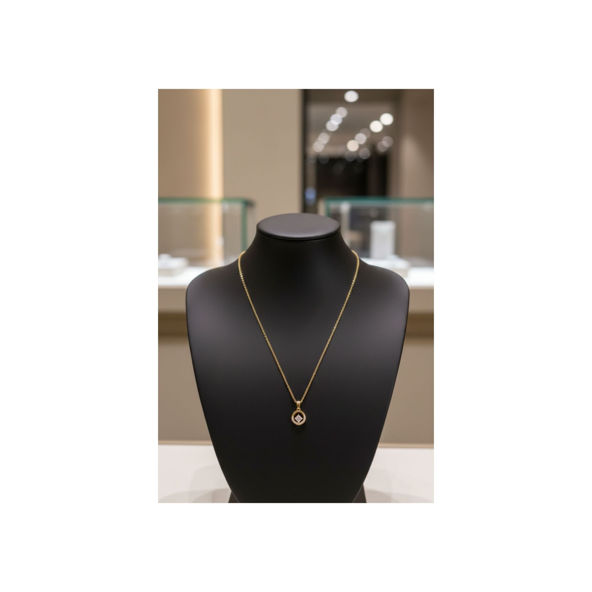 Halo Spark Pendant Necklace – Icy, Elegant & On-Trend