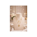Layered Heart & Bow Necklace – Anti-Tarnish, Cute & Coquette