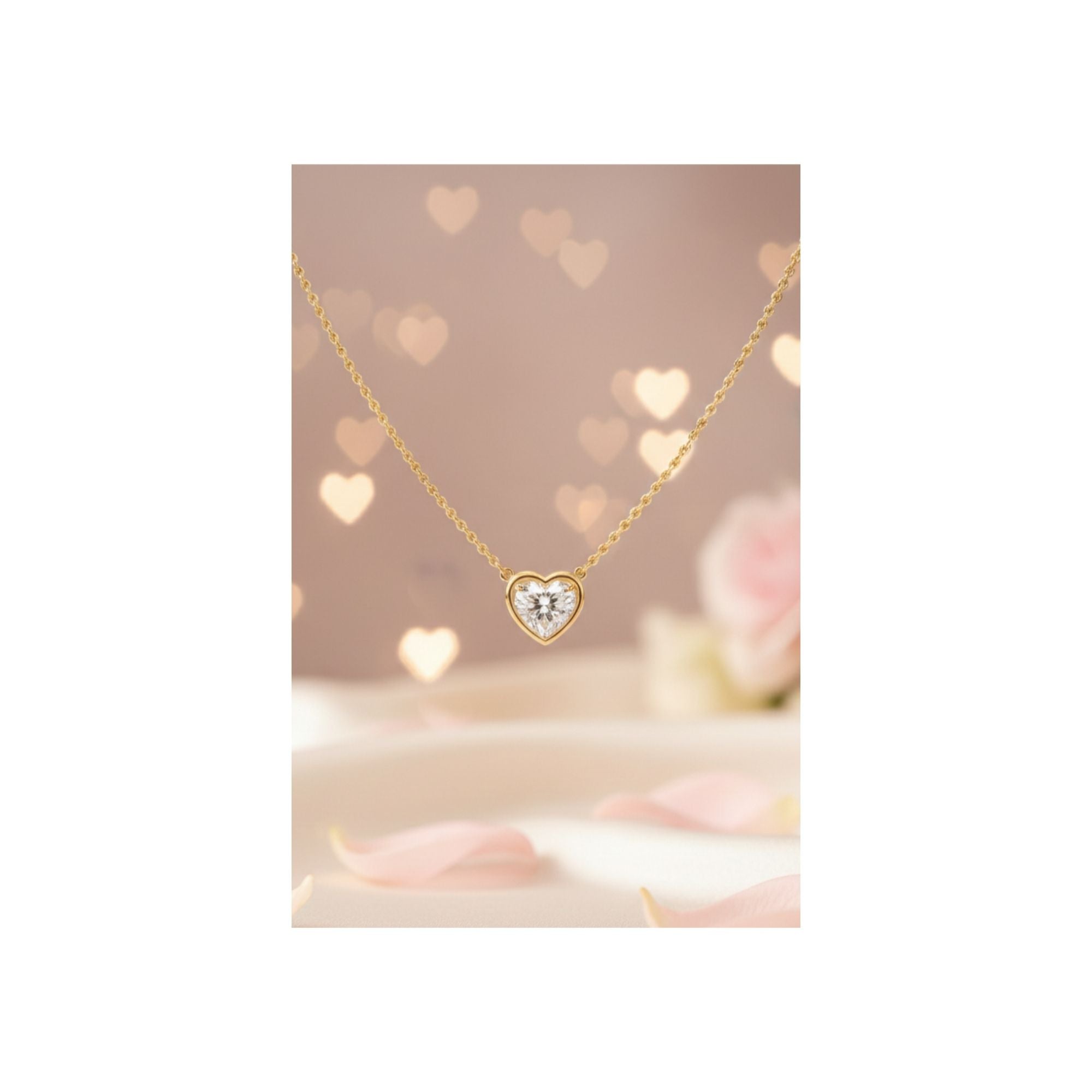 Iced Heart Pendant Necklace – Cute, Classy & Trendy 💎✨