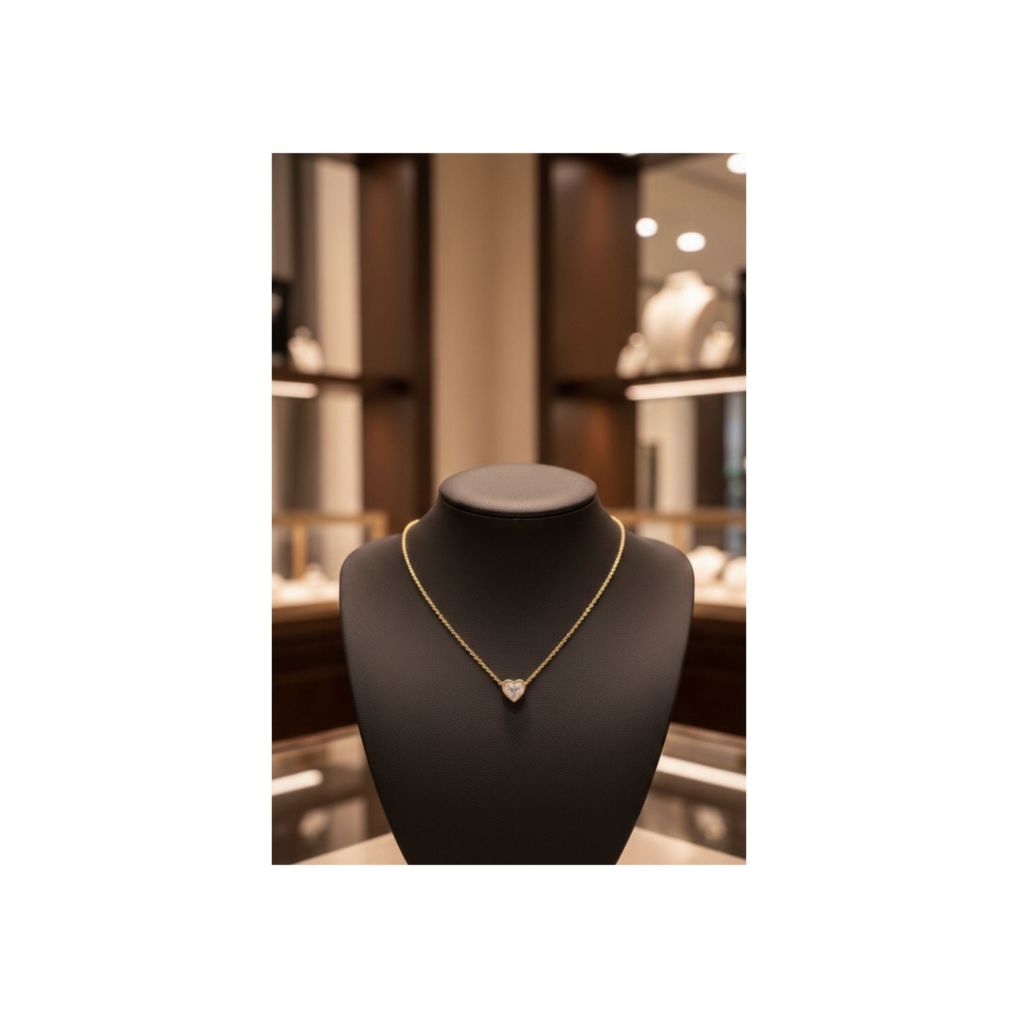 Iced Heart Pendant Necklace – Cute, Classy & Trendy 💎✨