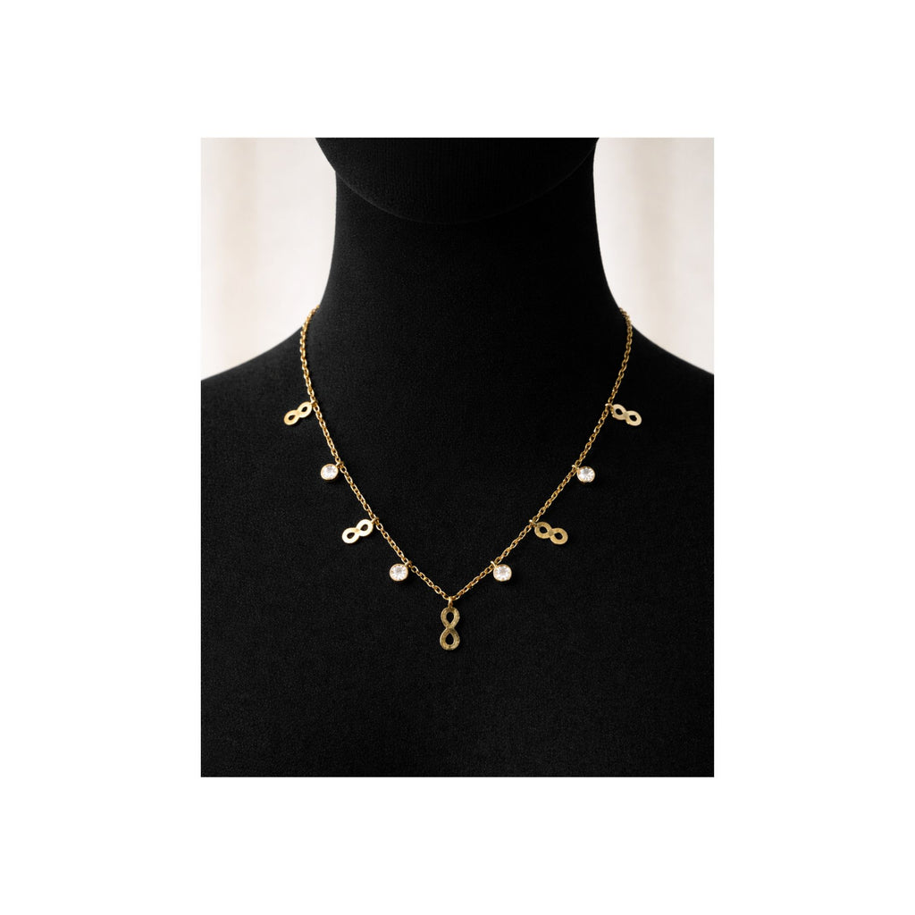Infinity Spark Charm Necklace
