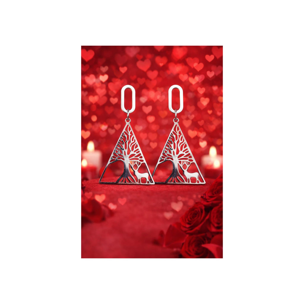 ✨ Tree of Edge Triangle Drop Earrings | Anti-Tarnish 316L SS ✨