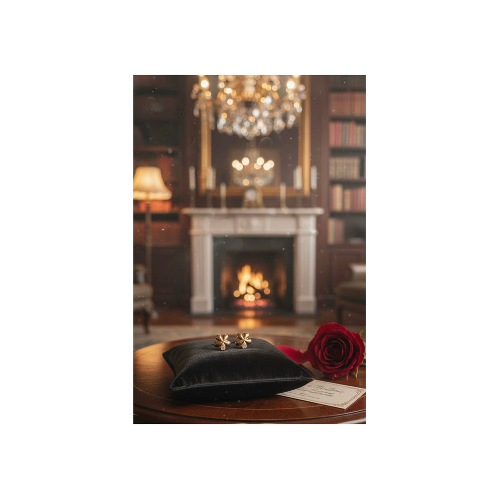 Golden Bloom Stud Earrings-— Anti-Tarnish 316L Stainless Steel 🌼✨