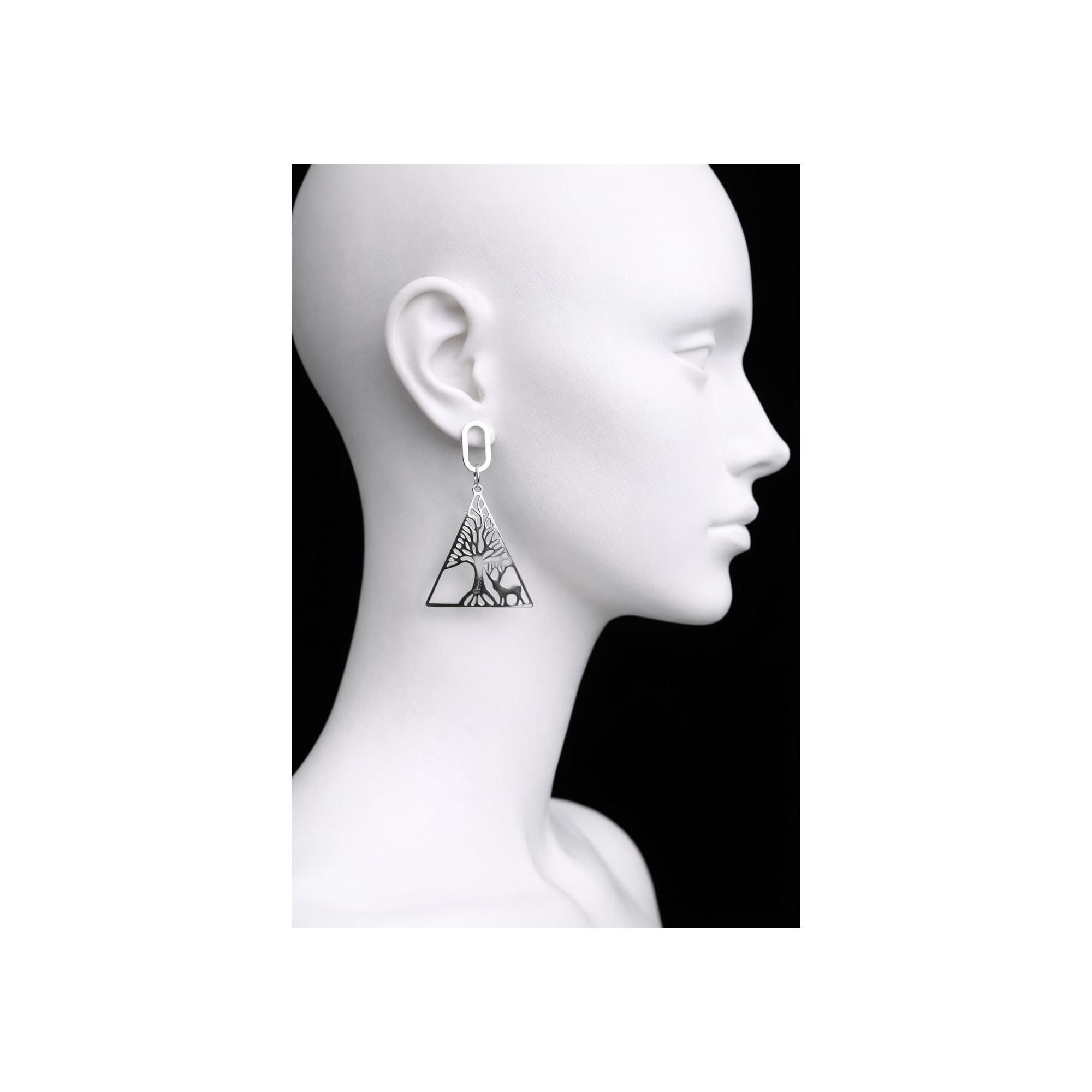 ✨ Tree of Edge Triangle Drop Earrings | Anti-Tarnish 316L SS ✨